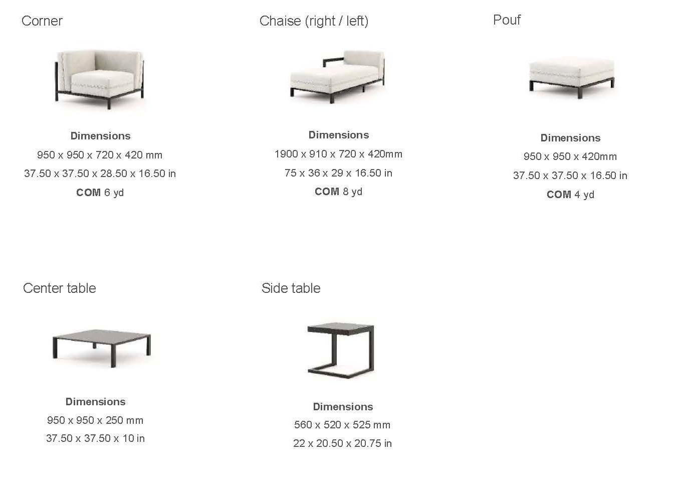 Contemporary Outdoor Upholstered Dining Chair with Micro-Textured Stainless Steel Structure For Sale