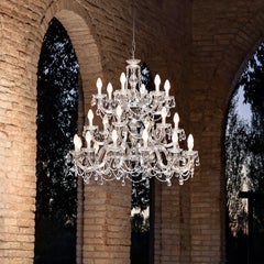 Outdoor Venetian Chandelier 24 Lights, Made in Italy