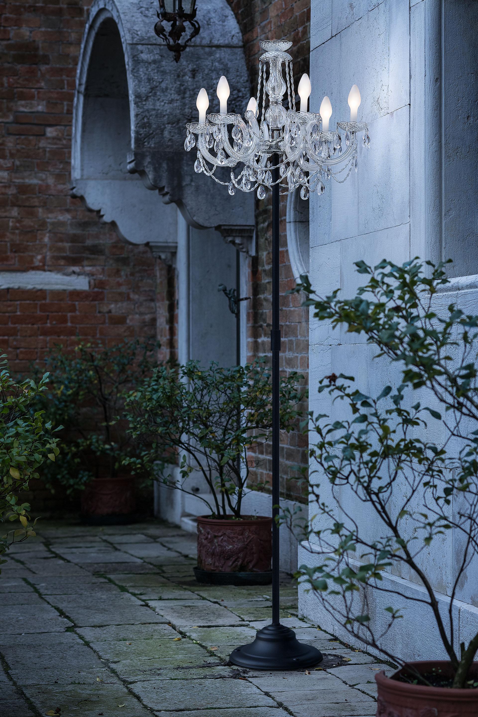 Venezianische Stehlampe für den Außenbereich:: 6 Leuchten:: Made in Italy im Zustand „Neu“ im Angebot in Beverly Hills, CA