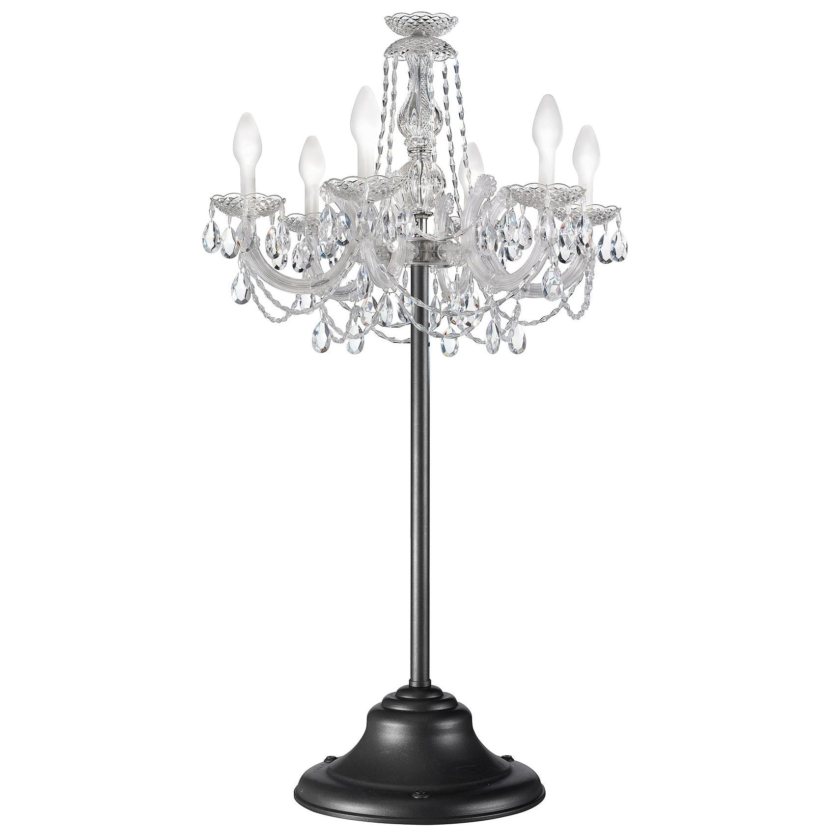 In Stock in Los Angeles, Outdoor Venetian Table Lamp 6 Lights, Made in Italy