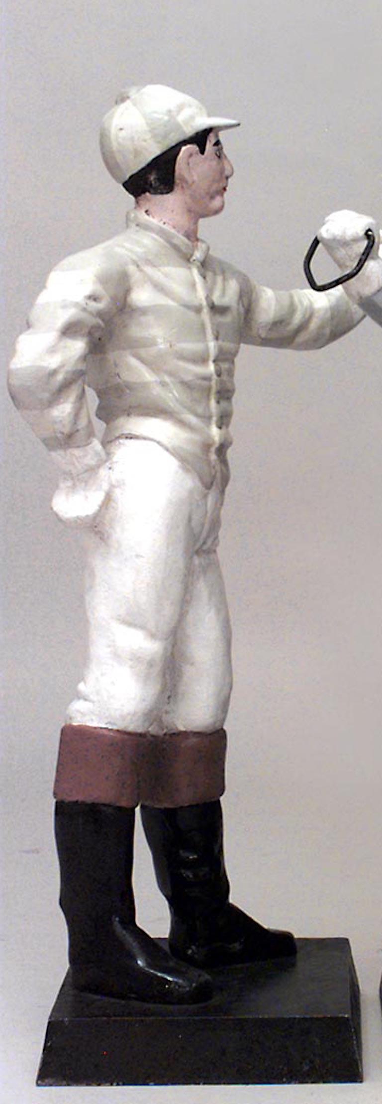 vintage jockey statue