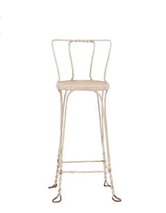 Outdoor Victorian Style Wire Bar Stools