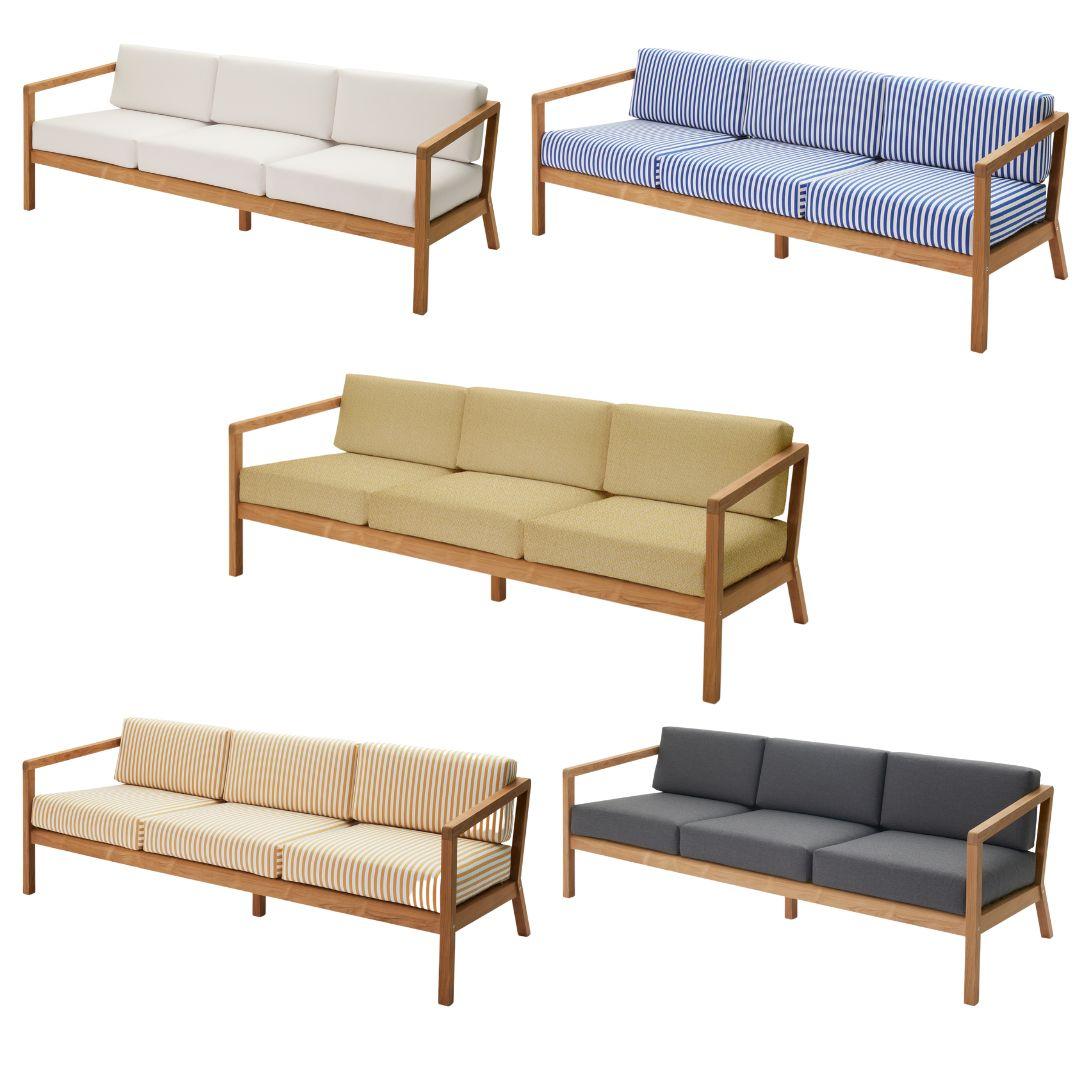 Divano a 3 posti per esterni 'Virkelyst' in teak e tessuto antracite per Skagerak

Skagerak è stata fondata nel 1976 da Jesper e Vibeke Panduro, che si sono ispirati all'amore per il design scandinavo e alla sua ricca tradizione. Il marchio