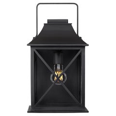 Outdoor Wall Lantern Craftsman-Colonial style with Antique Glass, Handmade in US Outdoor Wall Lantern Craftsman-Colonial style with Antique Glass, Handmade in US