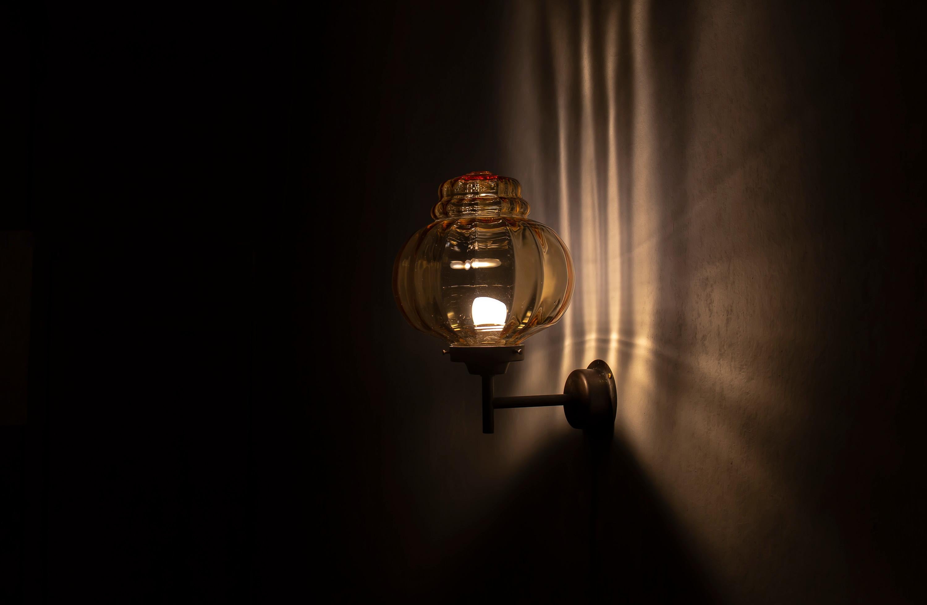 Outdoor Wall Light in Copper, Norway, 1970s 4
