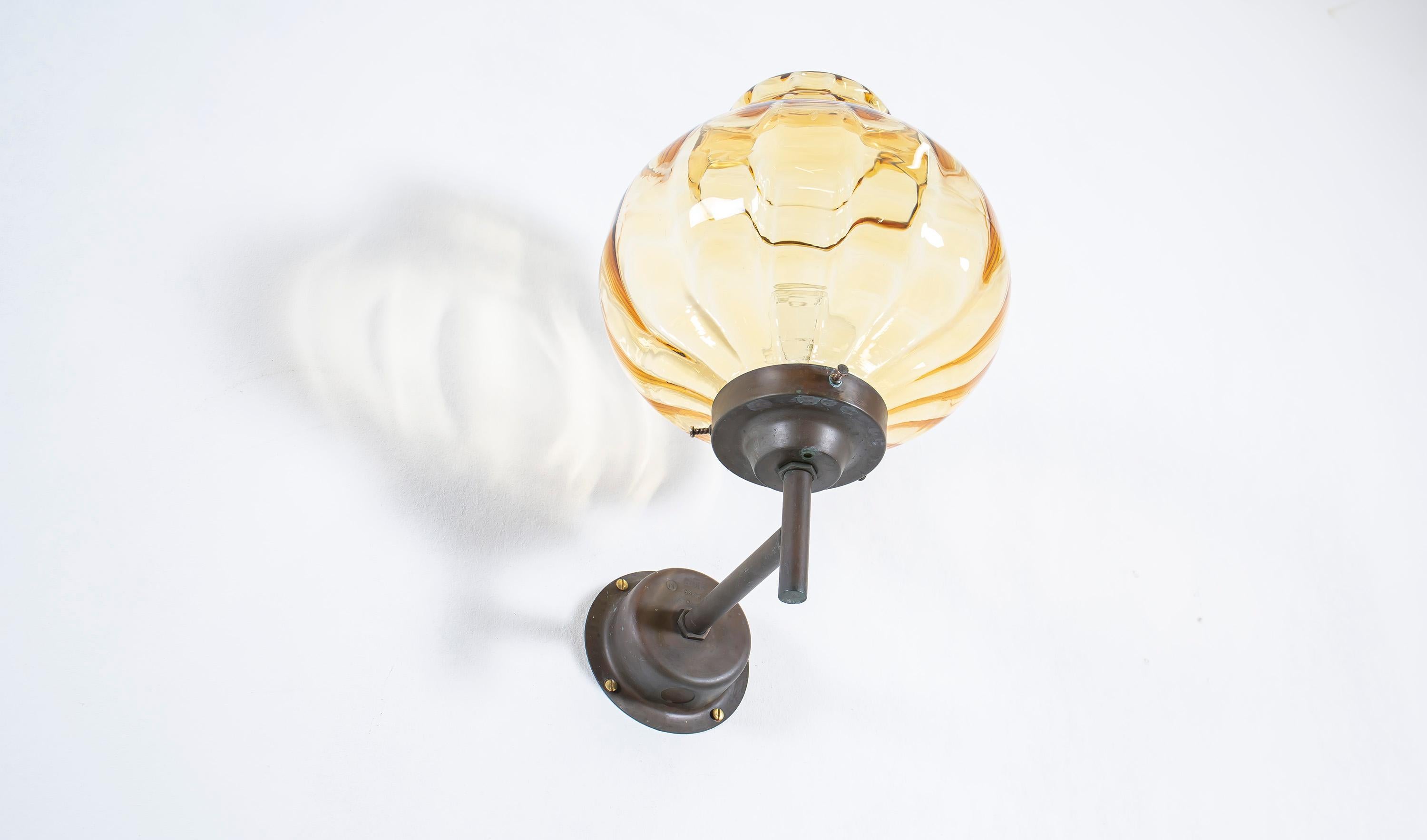 Outdoor Wall Light in Copper, Norway, 1970s In Good Condition In Oslo, NO
