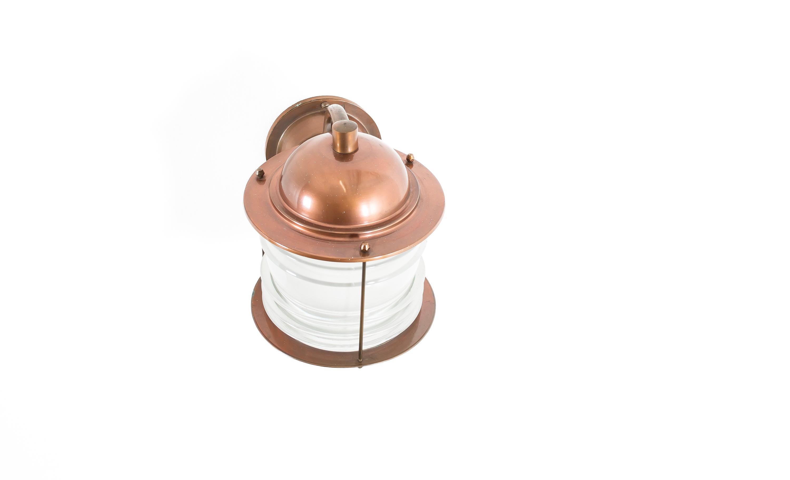 Outdoor Wall Light in Copper, Norway, 1970s In Good Condition For Sale In Oslo, NO