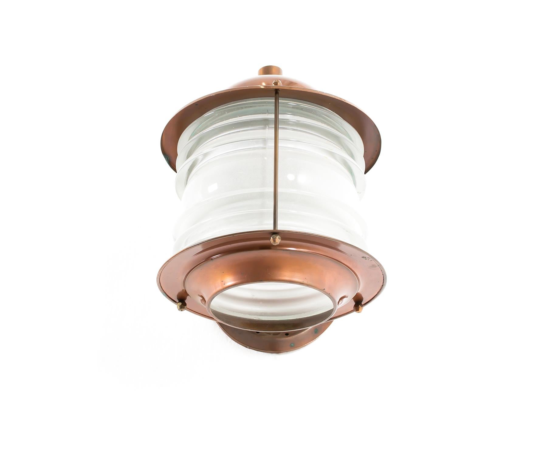 Late 20th Century Outdoor Wall Light in Copper, Norway, 1970s For Sale