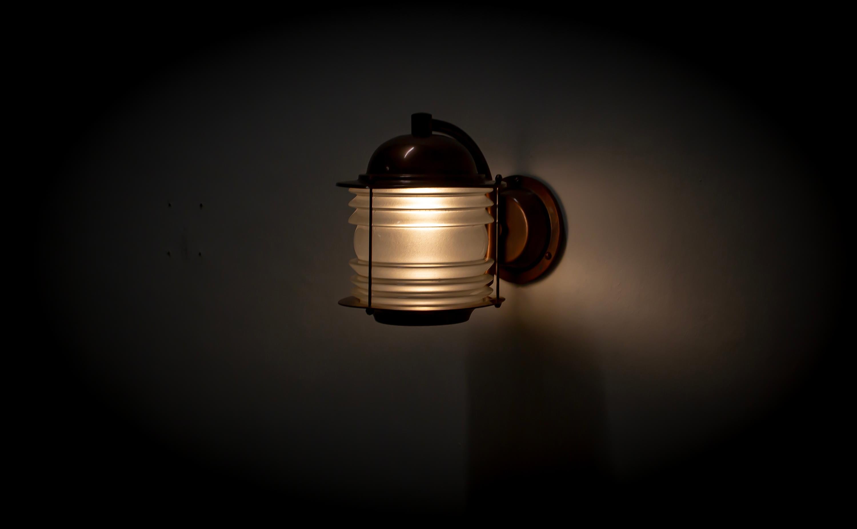 Outdoor Wall Light in Copper, Norway, 1970s For Sale 1