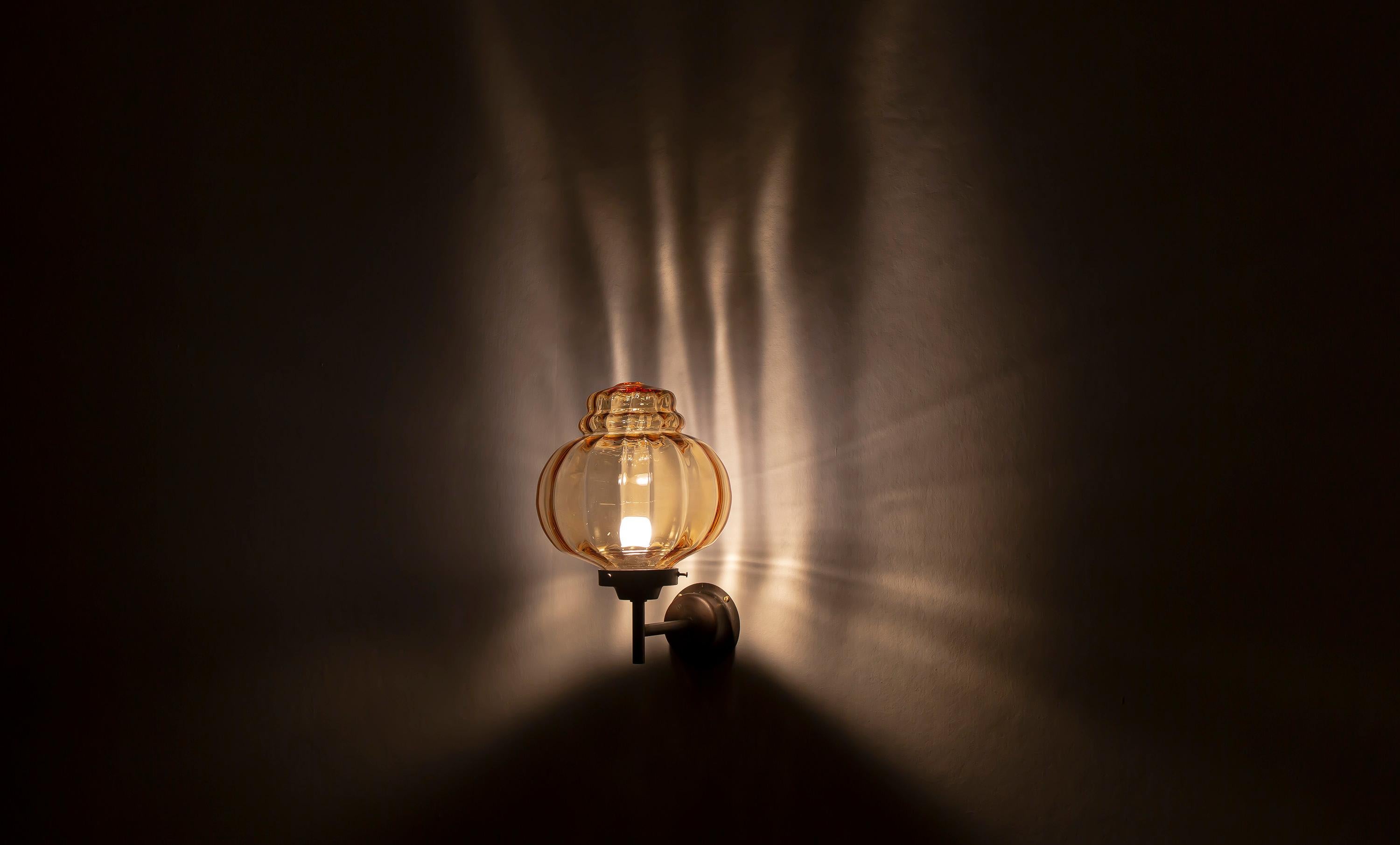 Outdoor Wall Light in Copper, Norway, 1970s 3