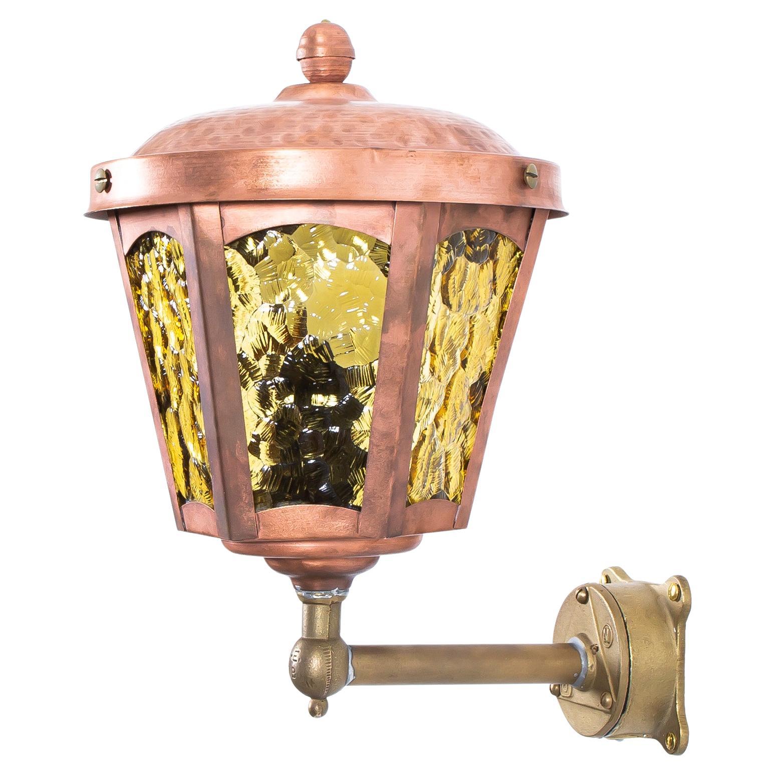 Outdoor Wall Light in Copper, Norway, 1970s For Sale