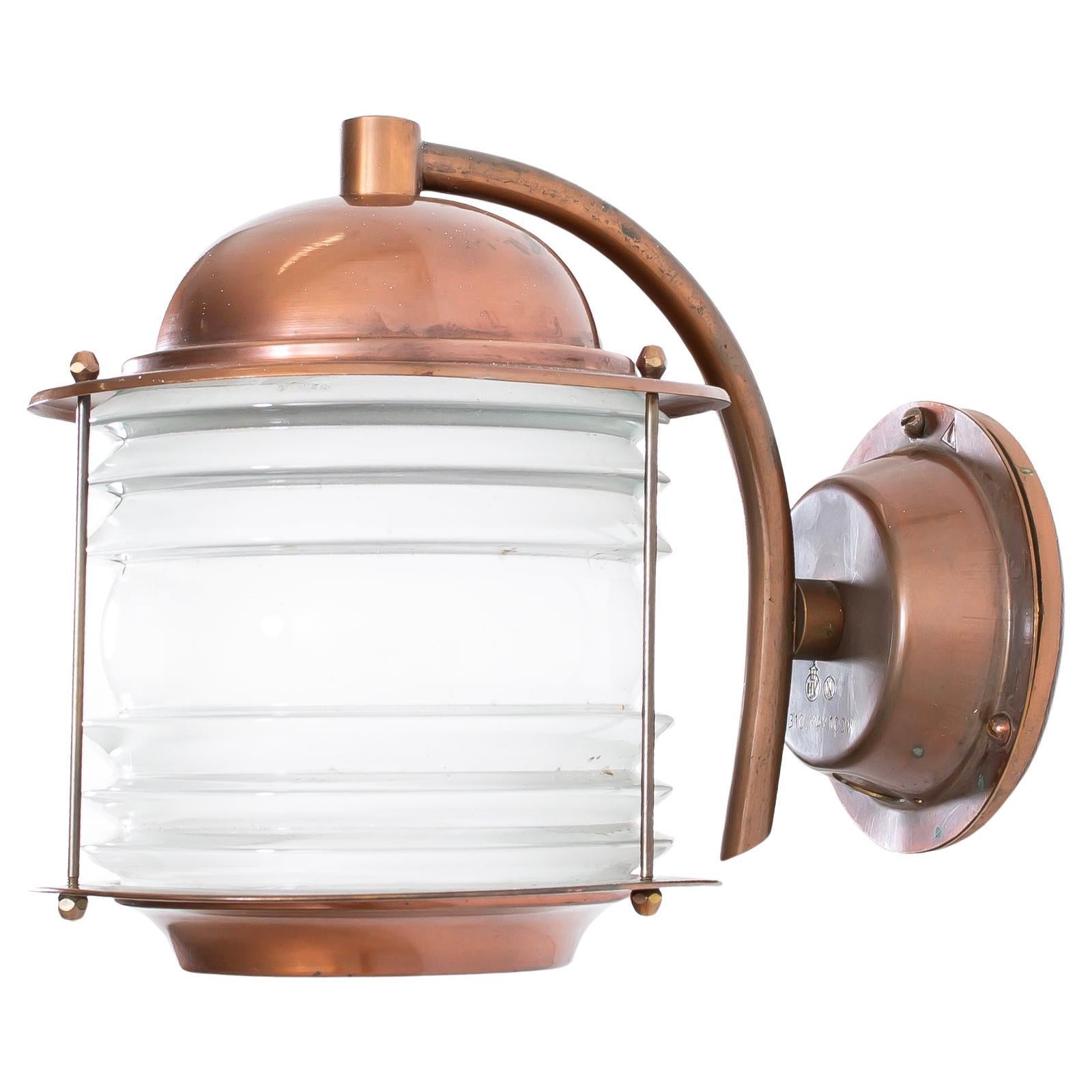 Outdoor Wall Light in Copper, Norway, 1970s