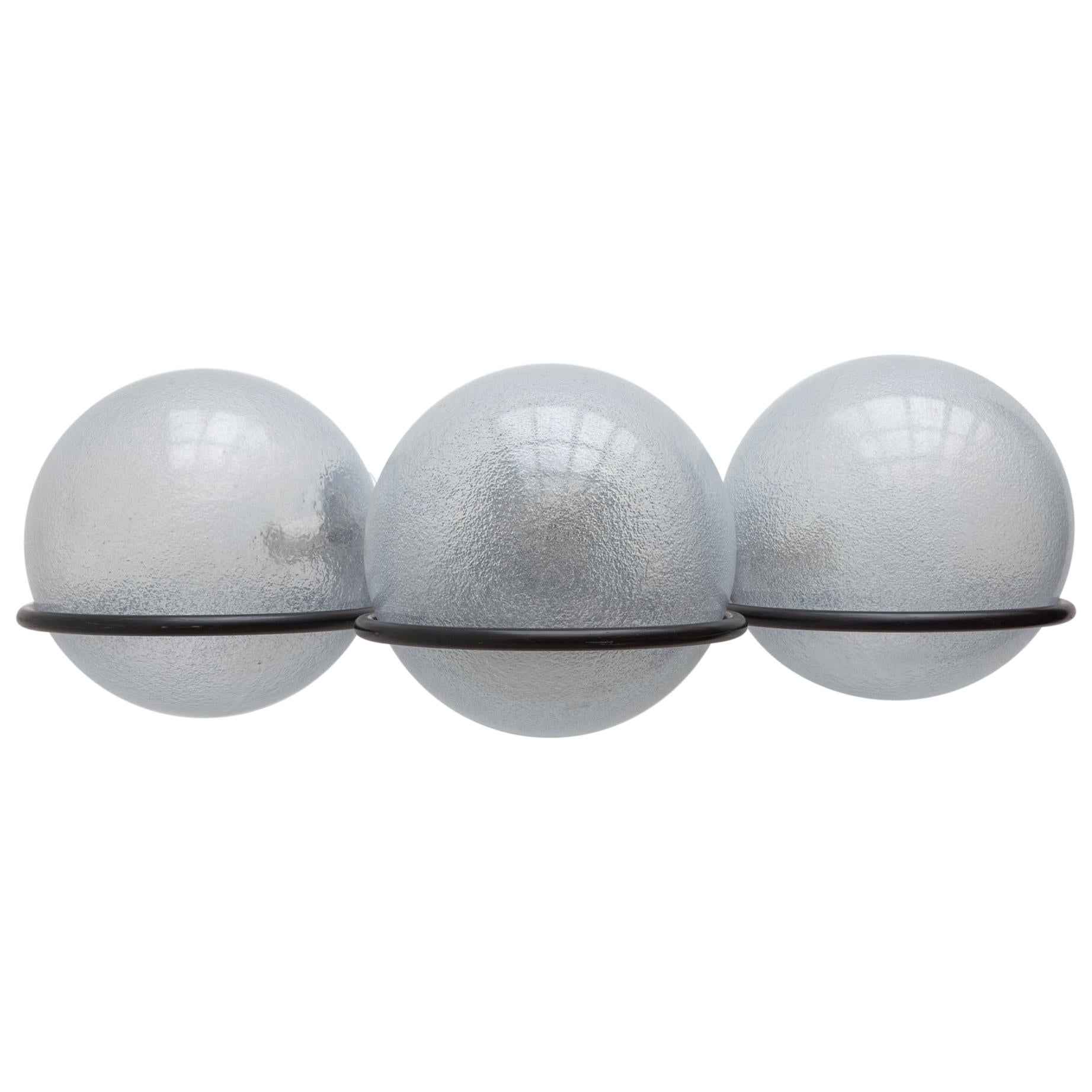 Outdoor Wall Light Three Globes by Sarfatti, 1960s