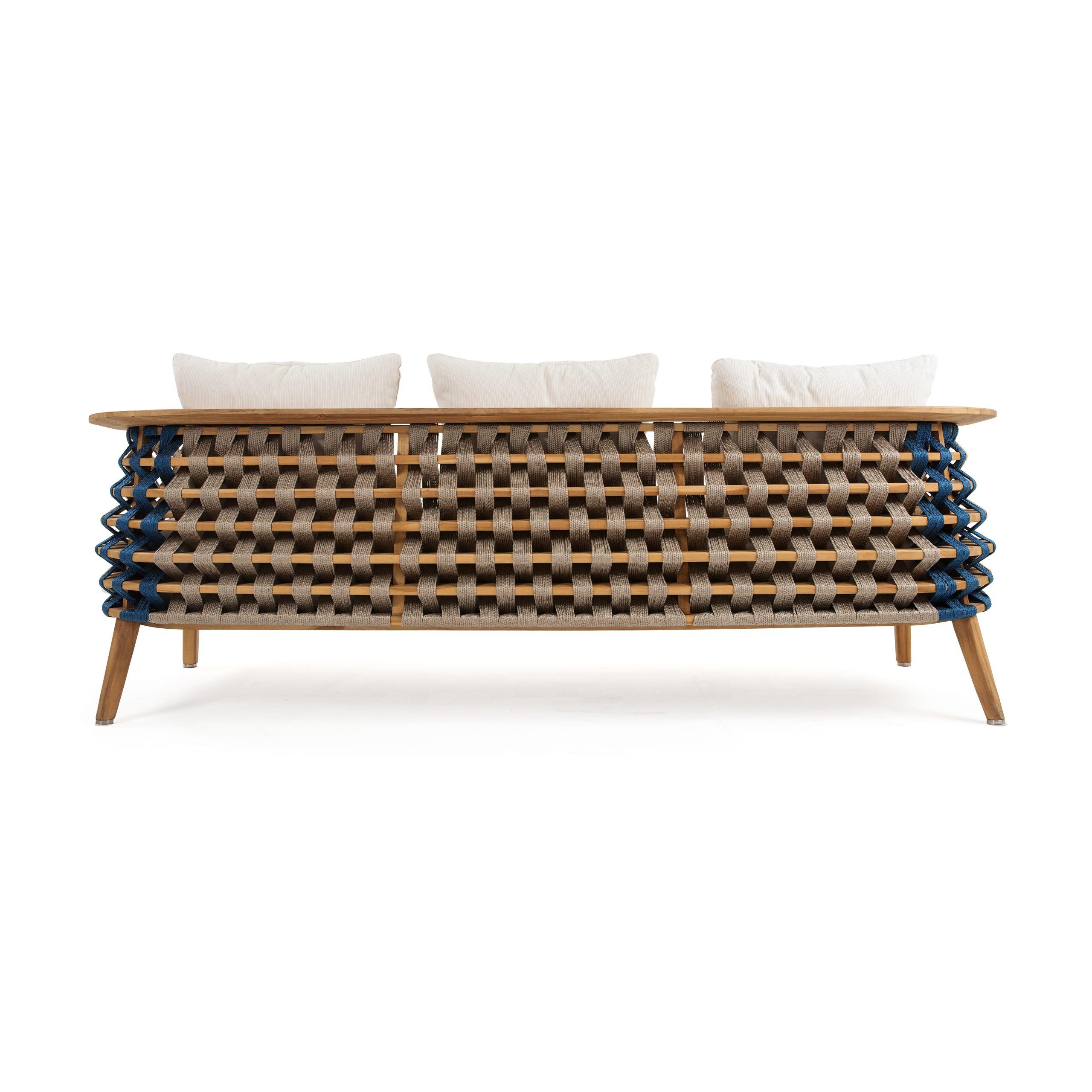 Structure: Teak wood – Aluminum: Antioxy, heavy load, anti-scratch easy clean.
Weaving: Flat 4mm. High Tenacity, Low shrinkage filament yarn made of 100% polyester, easy clean.
Fixed Upholstery with high quality quick dry foam.
The Material: Our
