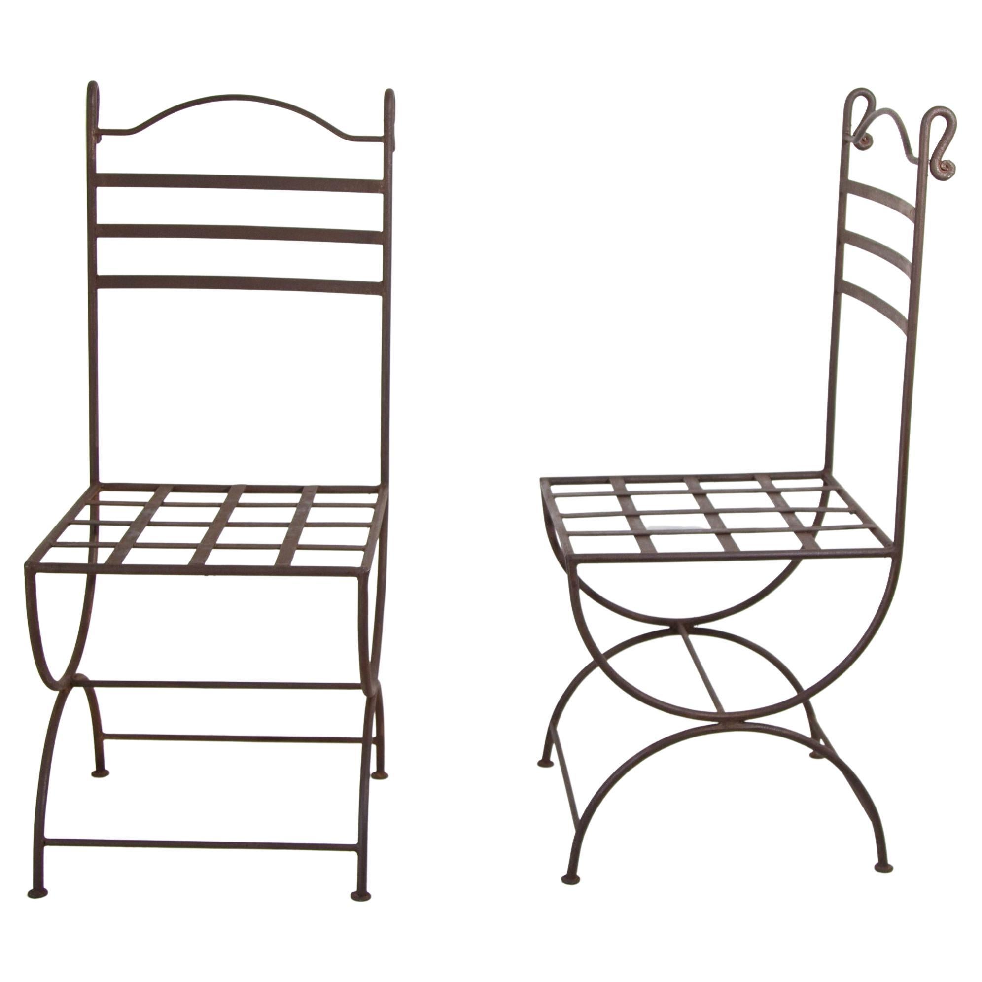 Outdoor Hand WroughtIron Chairs French Provincial Style For