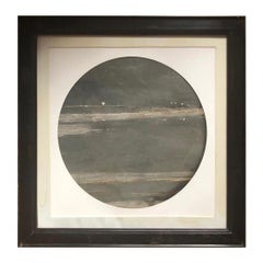 Retro Chinese  Extraordinary  Outer Space Moonscape Natural Stone "Painting"