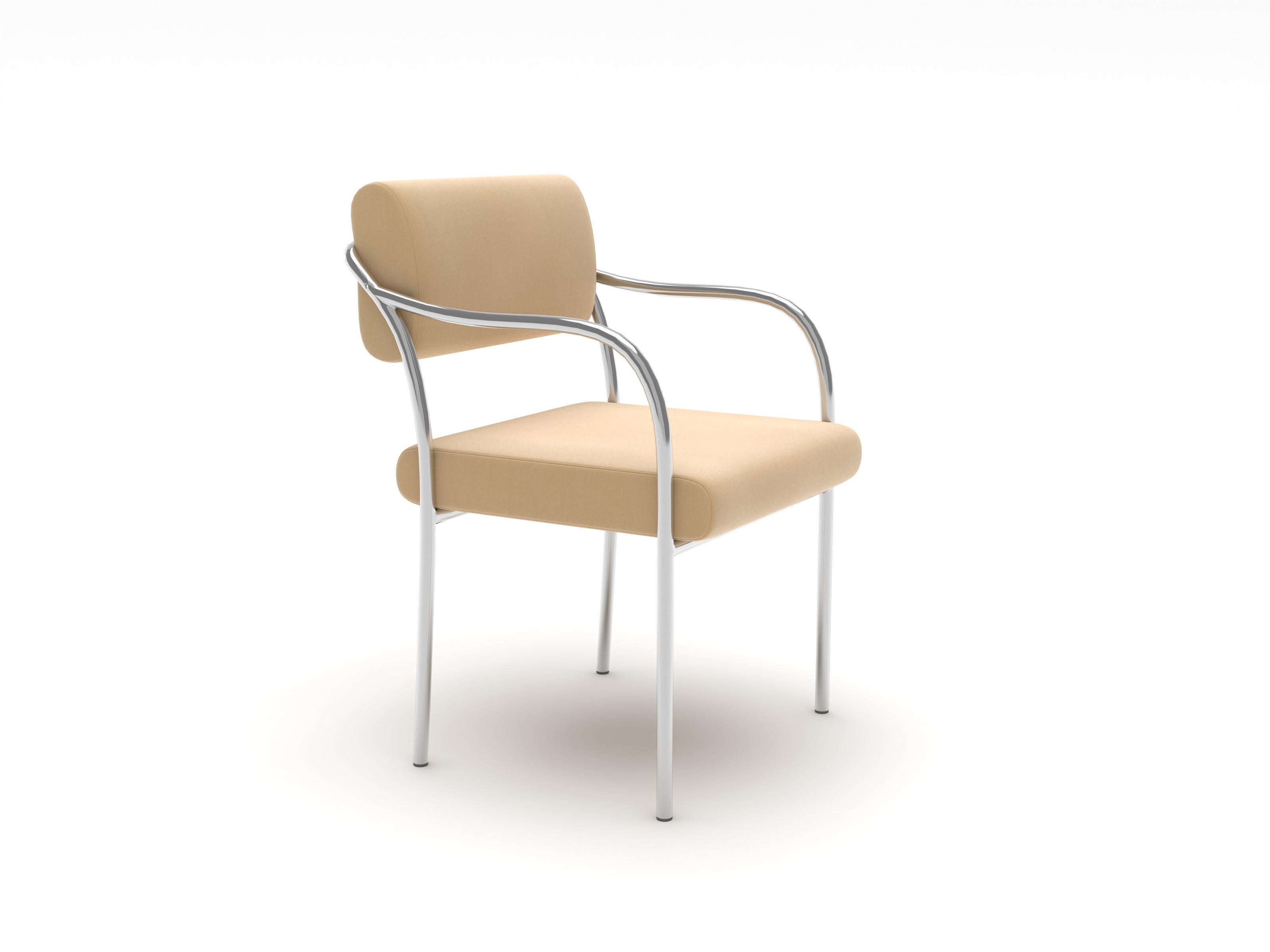 Moderne Chaise de salle à manger Outline, Harald Beige en vente