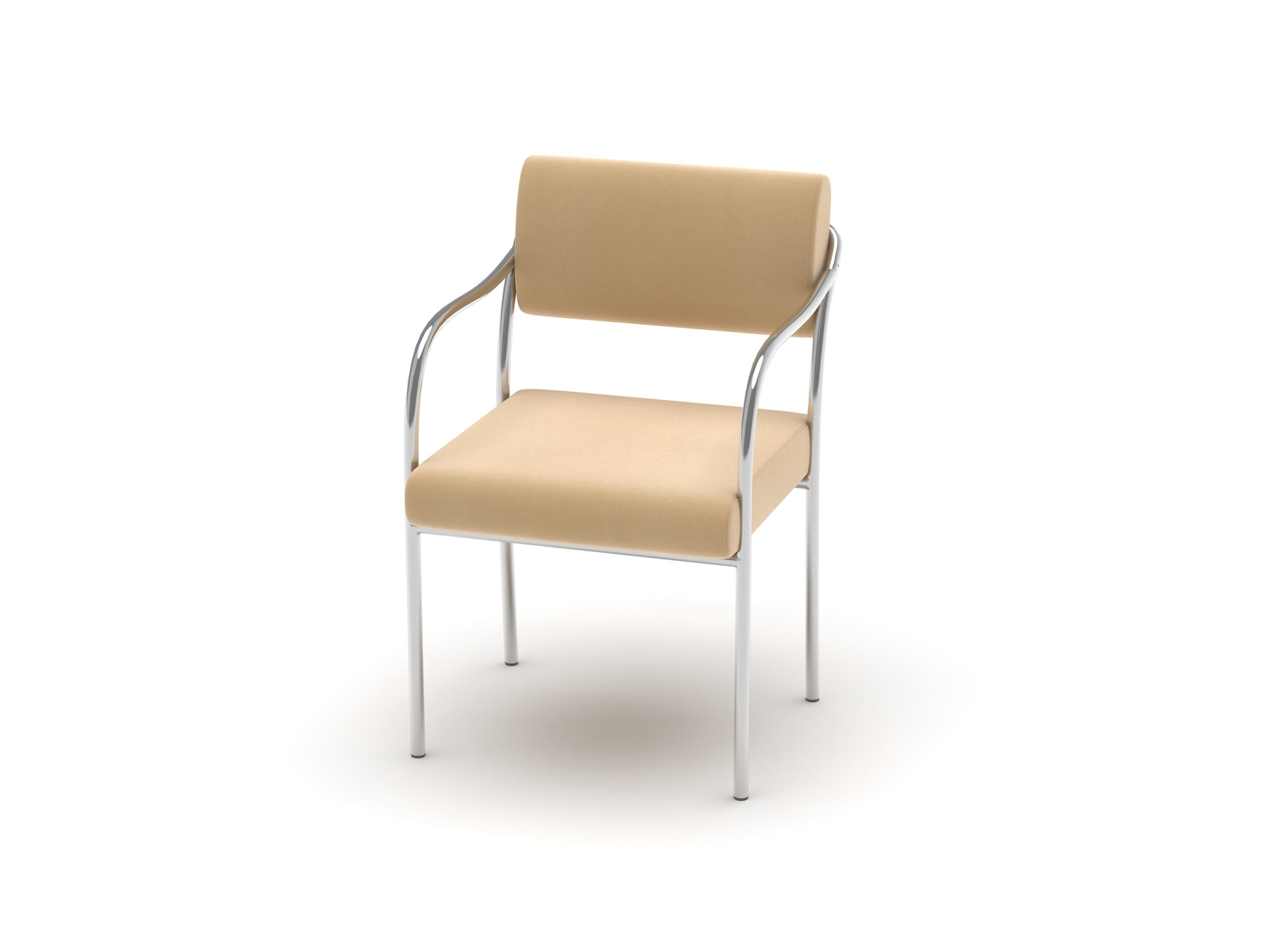 Chinois Chaise de salle à manger Outline, Harald Beige en vente