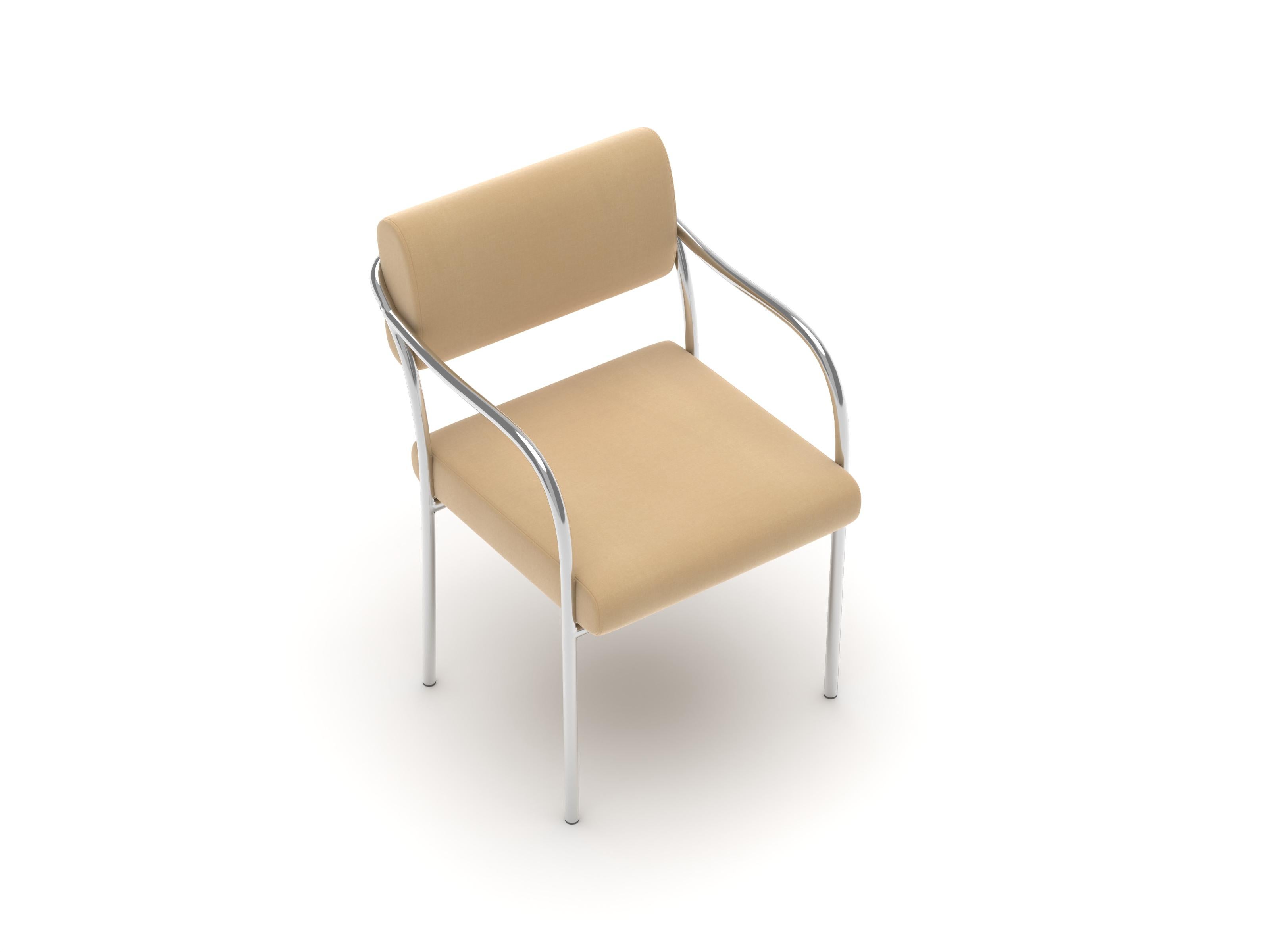 Chaise de salle à manger Outline, Harald Beige Neuf - En vente à Brooklyn, NY