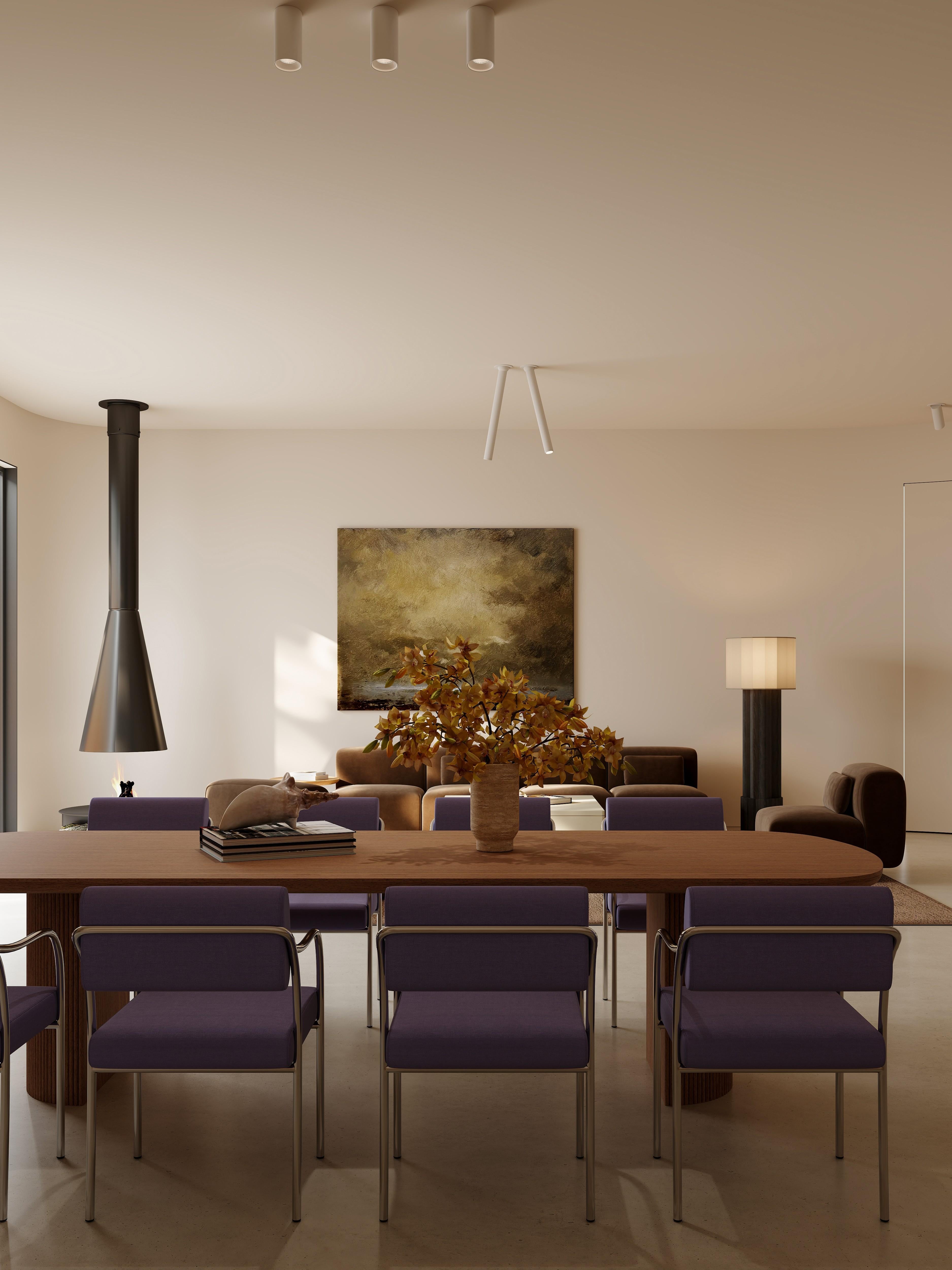 Outline Esszimmerstuhl, Harald Lavendel im Angebot 4