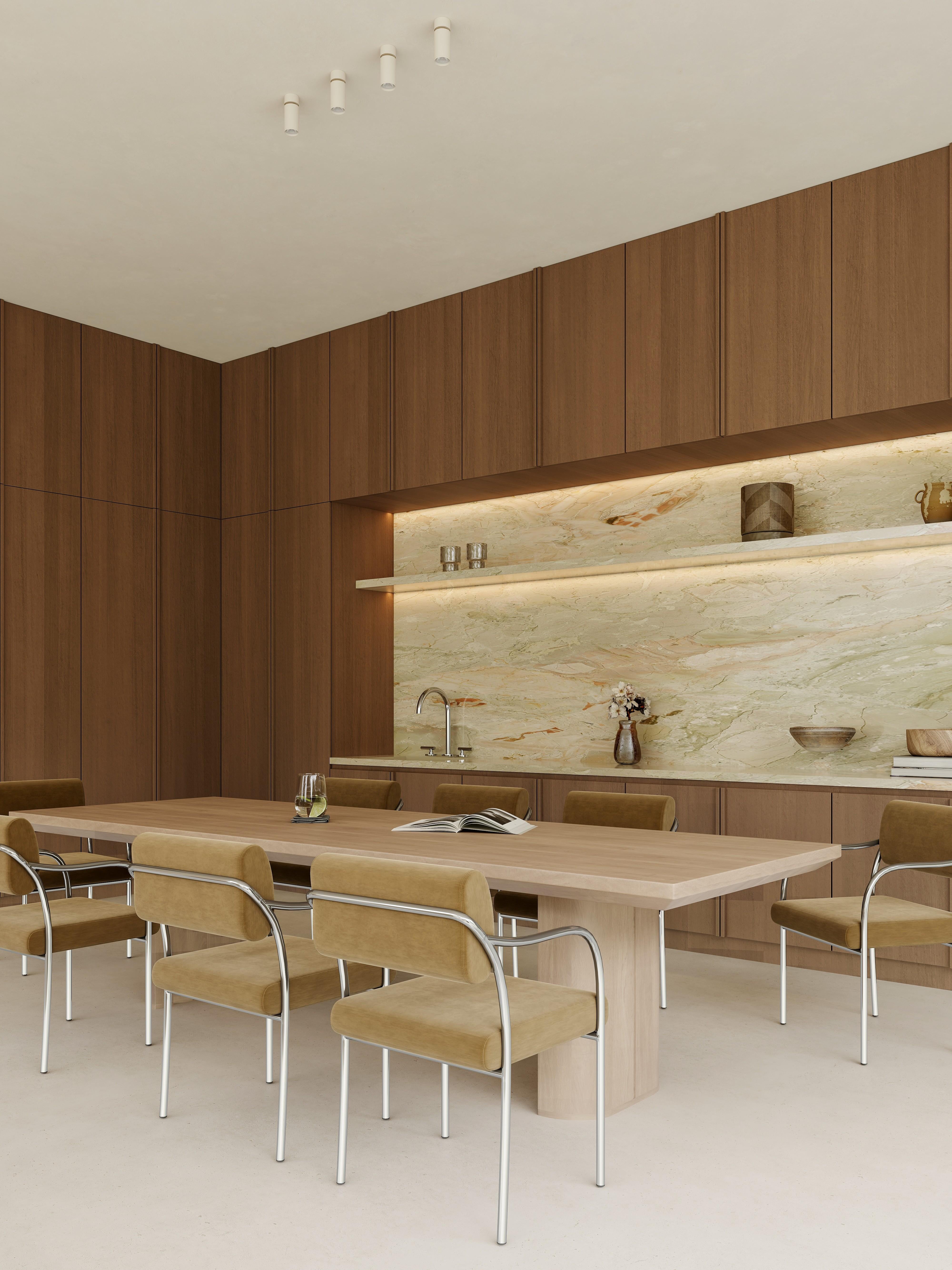 Outline Esszimmerstuhl, Harald Lavendel im Angebot 7