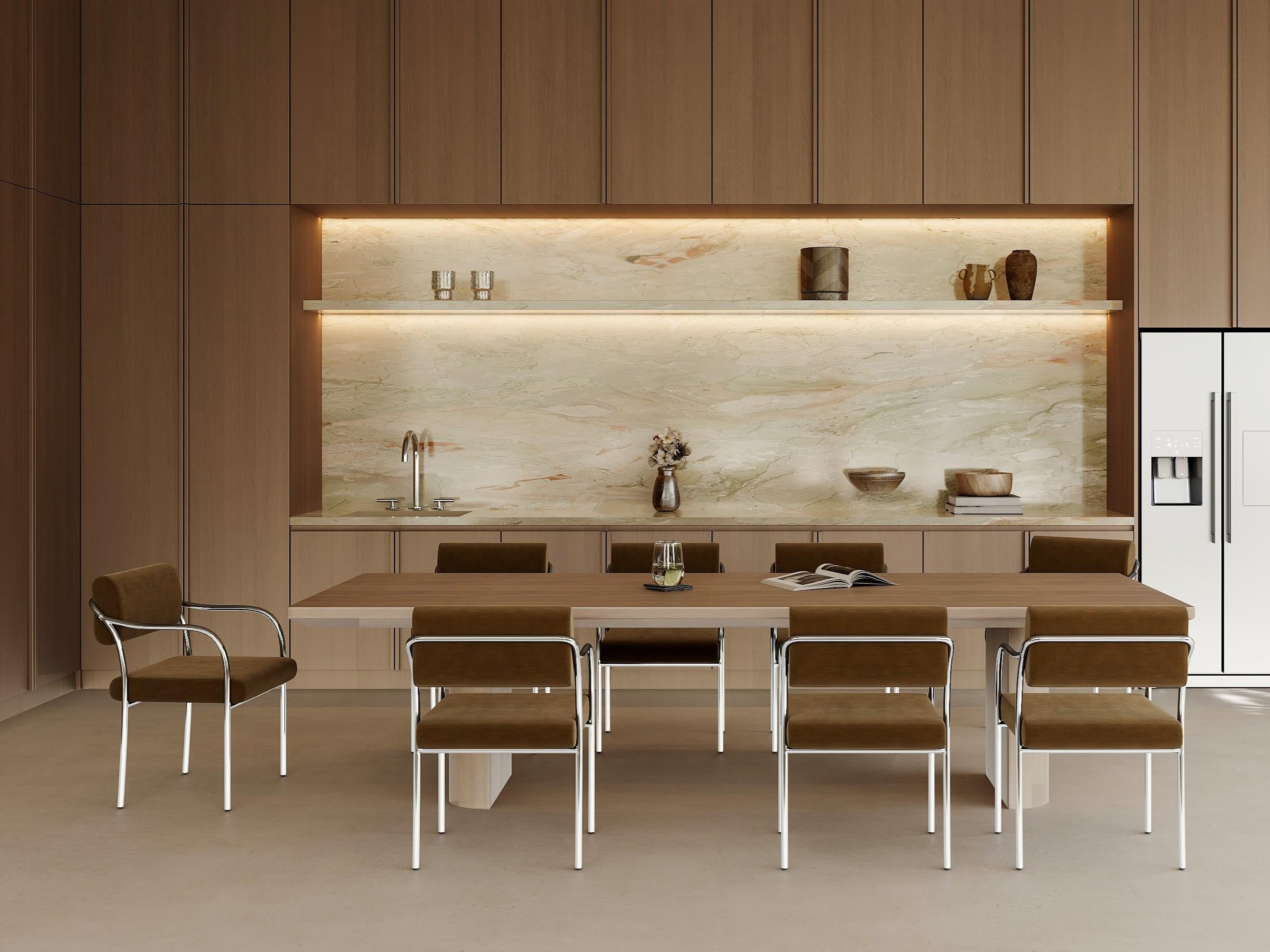 Outline Esszimmerstuhl, Harald Lavendel im Angebot 8