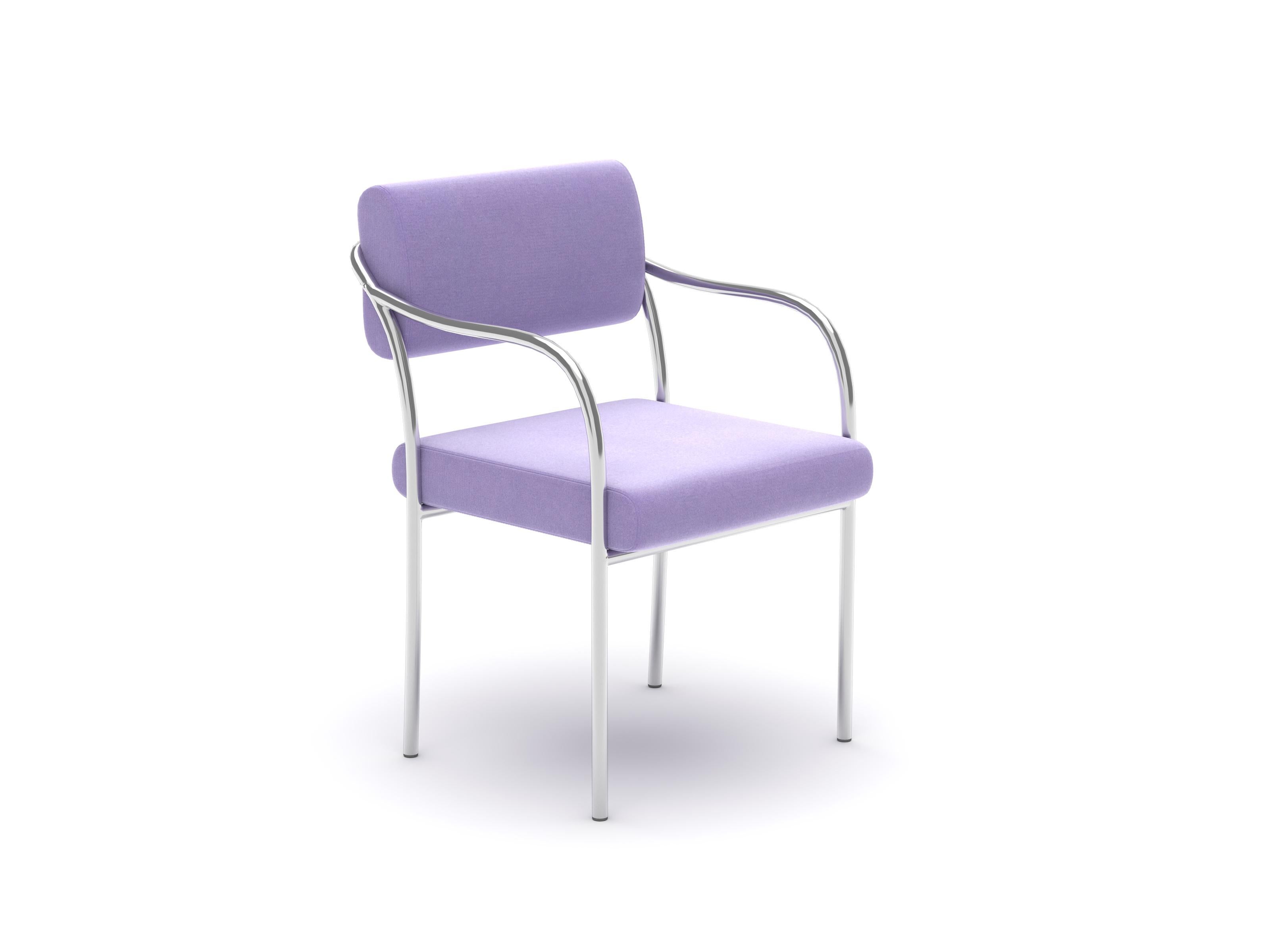 Sedia da pranzo Outline di Formiing, Harald Lavender Purple
Fabrice: Harald 632

Personalizzazione: Disponibile in un'ampia gamma di tessuti e colori. 

CAT 1: Remix
CAT 2: Steelcut, Re-wool
CAT 3: Hallingdal, Harald 
CAT 4: Planum, Vidar
CAT 5: