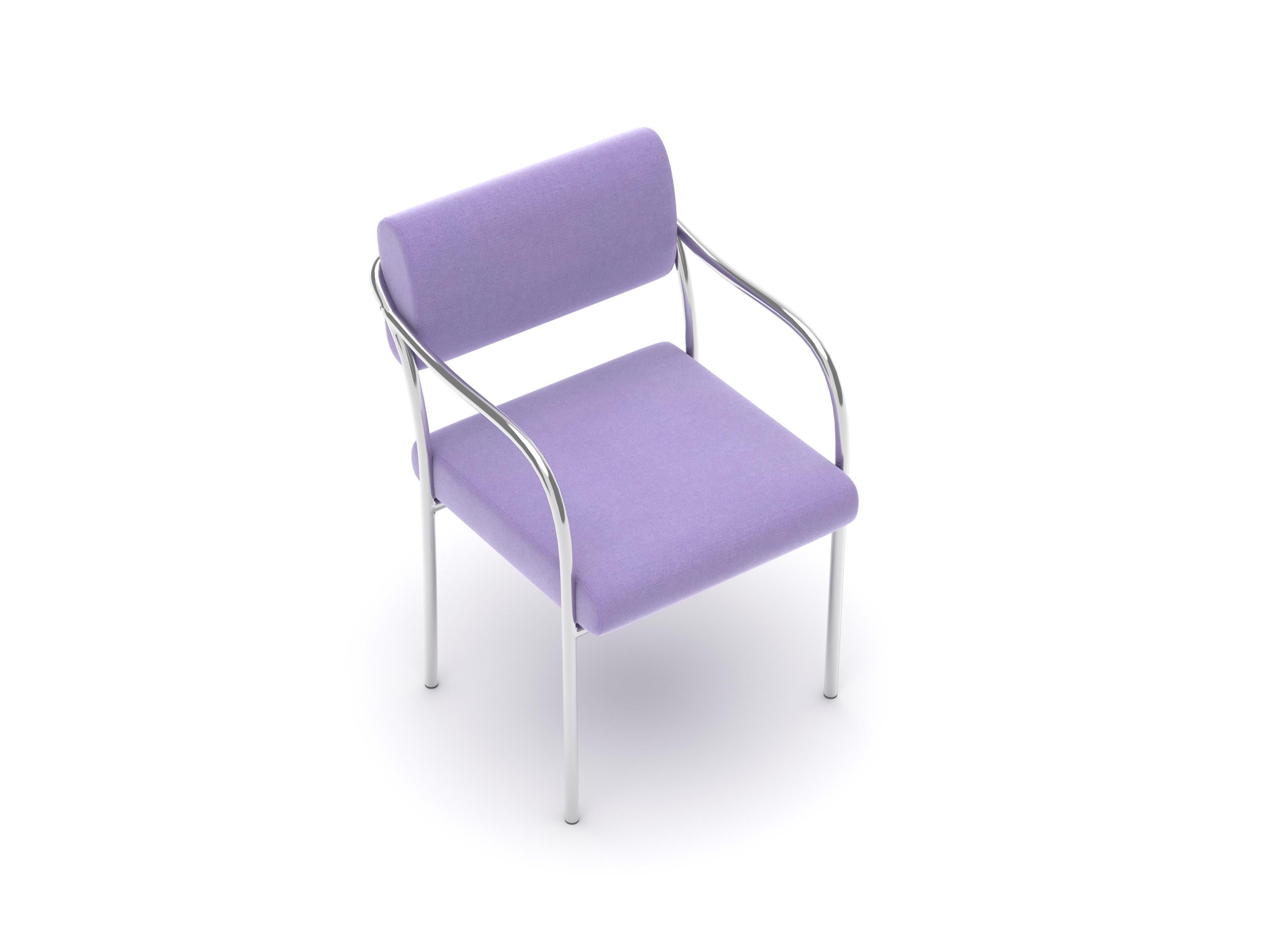 Sedia da pranzo Outline, Harald Lavender in vendita 1