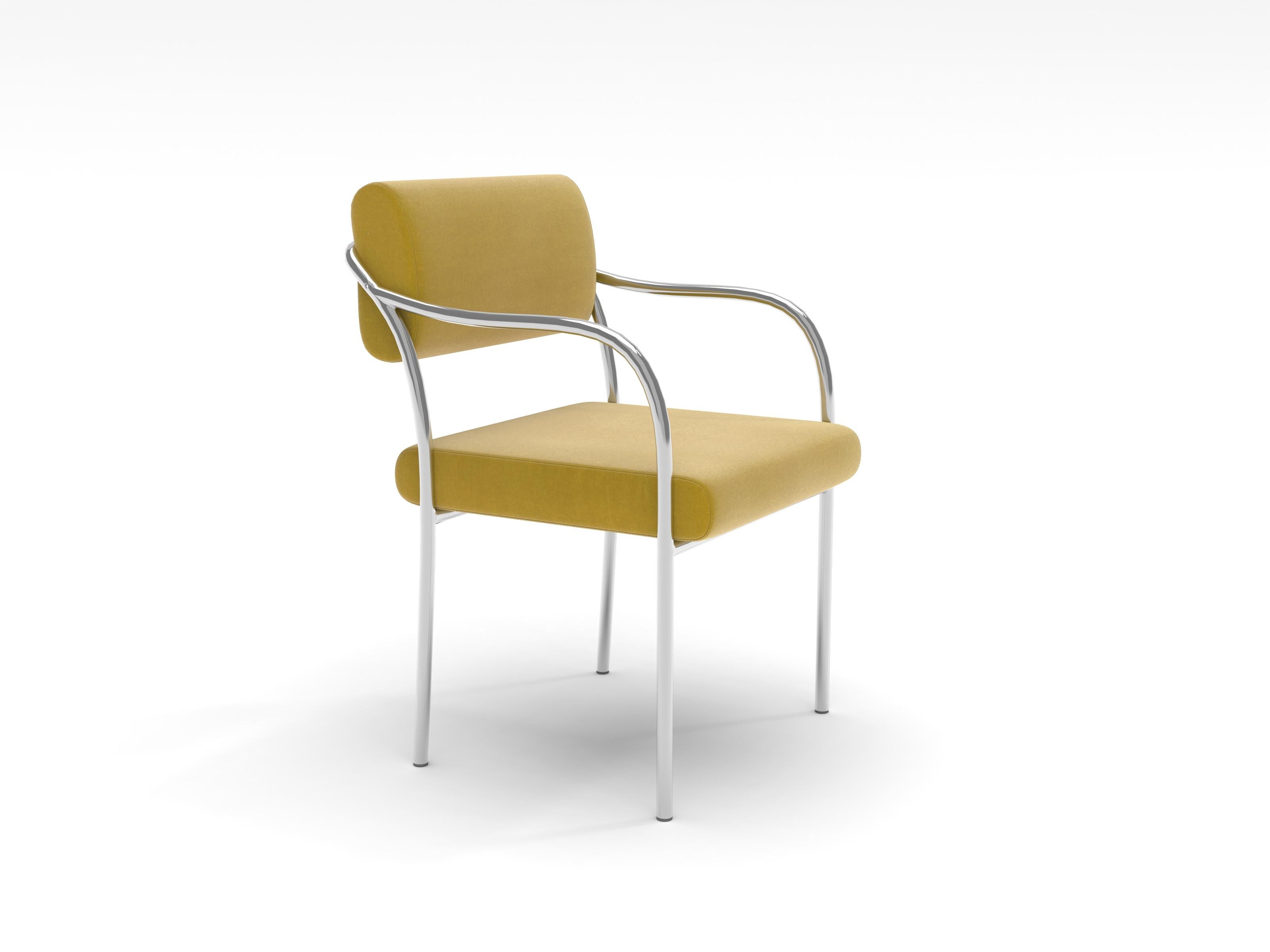 Outline Esszimmerstuhl, Harald Senfgelb (Moderne) im Angebot