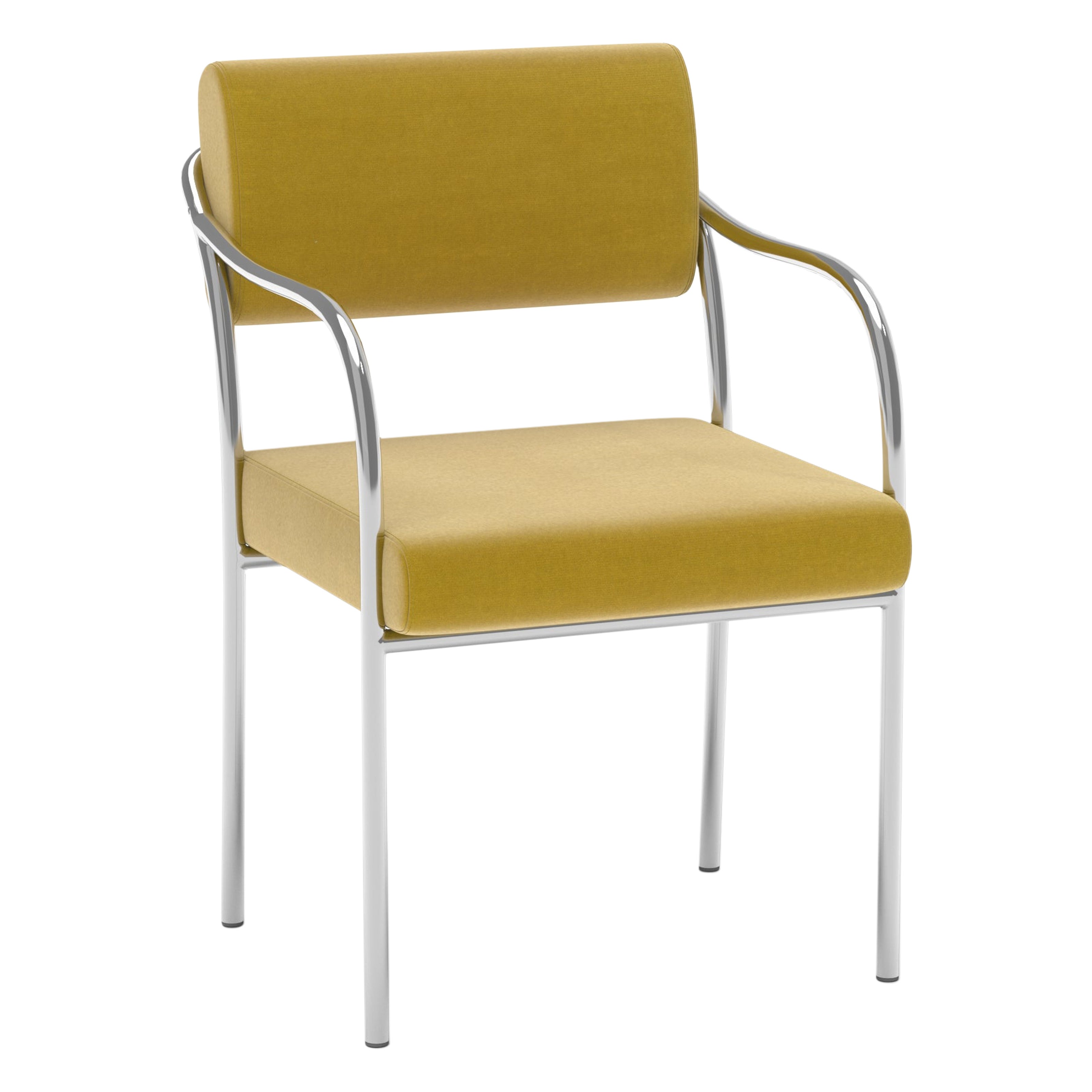 Chaise de salle à manger Outline, Harald Mustard Yellow