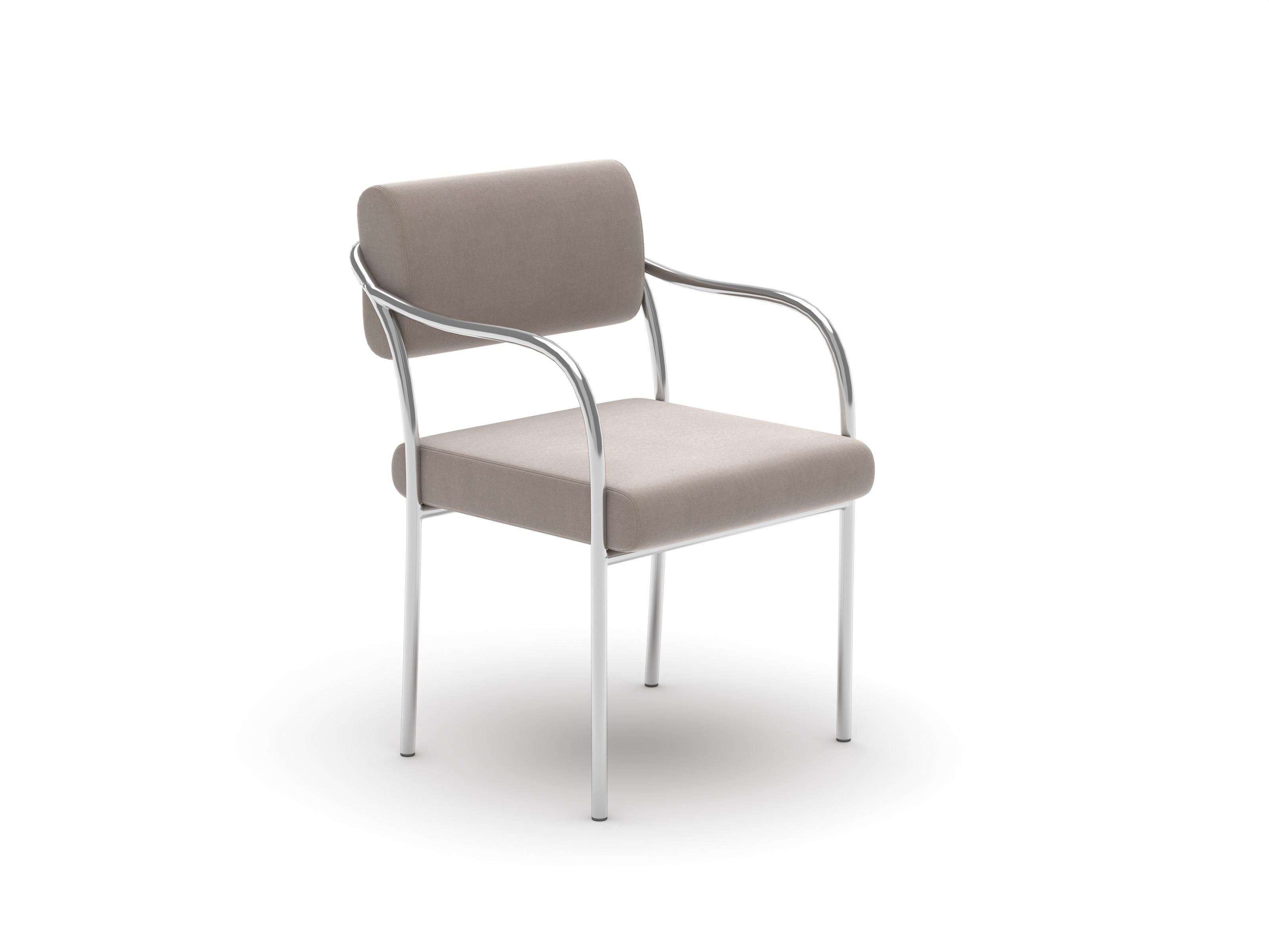 Sedia da pranzo Outline di Formiing, Harald Taupe
Fabrice: Harald 233

Personalizzazione: Disponibile in un'ampia gamma di tessuti e colori. 

CAT 1: Remix
CAT 2: Steelcut, Re-wool
CAT 3: Hallingdal, Harald 
CAT 4: Planum, Vidar
CAT 5: Melange