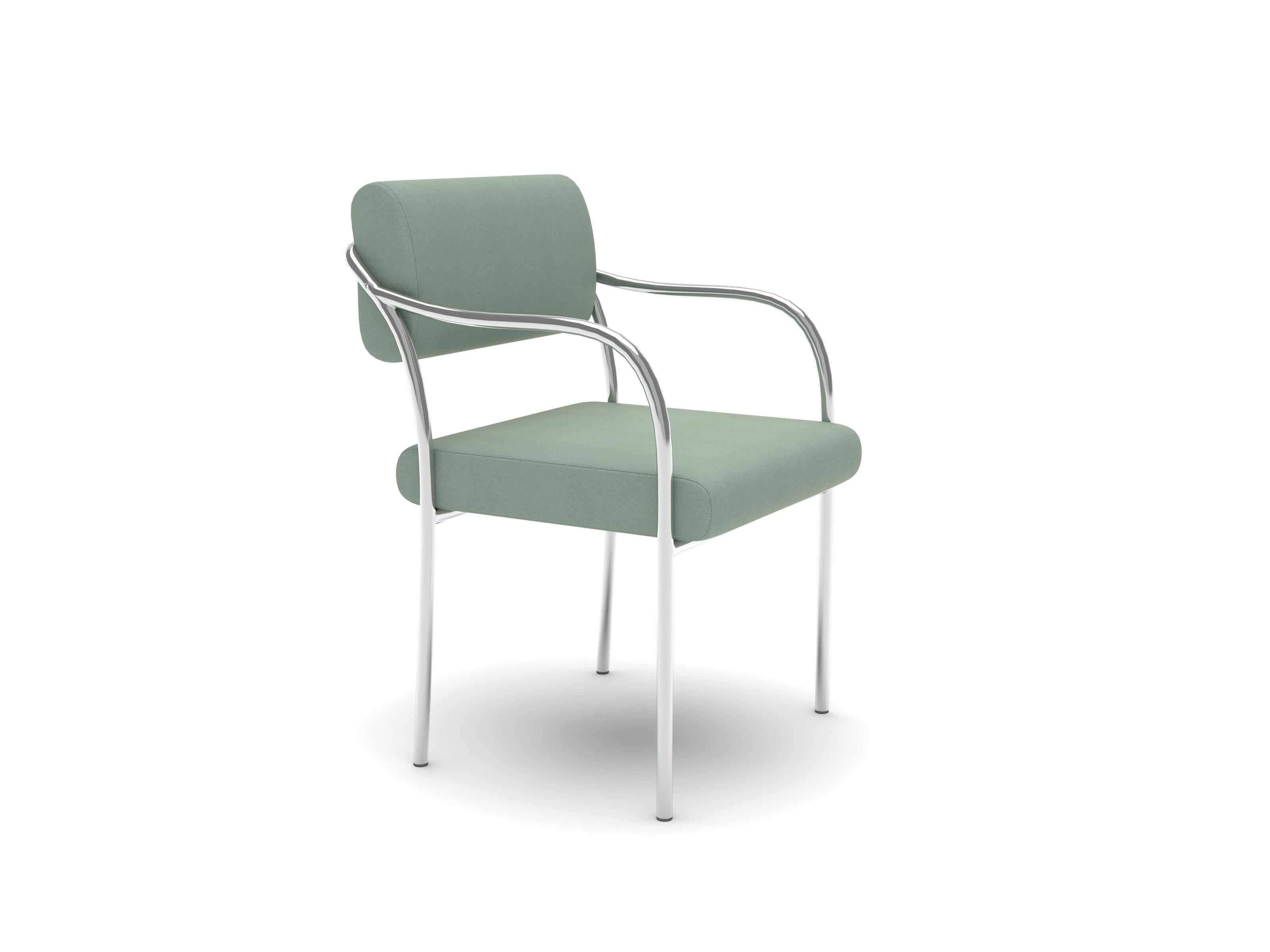 Outline Esszimmerstuhl, Steelcut Mist Green (Moderne) im Angebot