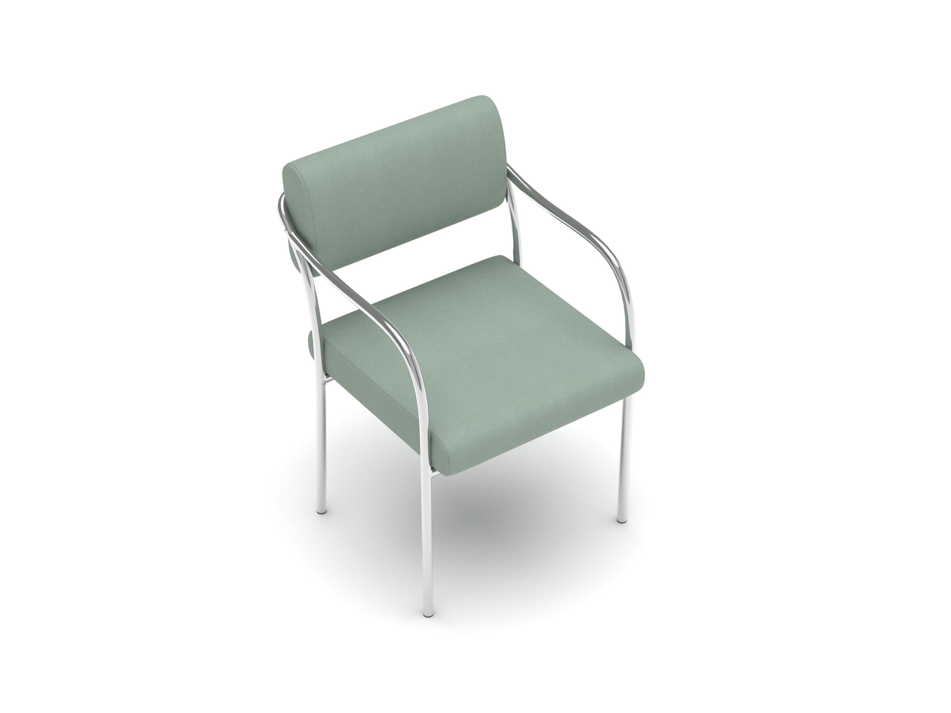 Outline Esszimmerstuhl, Steelcut Mist Green (Wolle) im Angebot