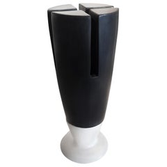 Outpost, Contemporary Ceramic, Table Lamps in Etruscan Bucchero
