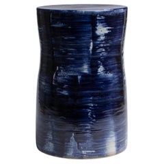 Outremer 02 Tabouret en grès émaillé de Pascale Girardin