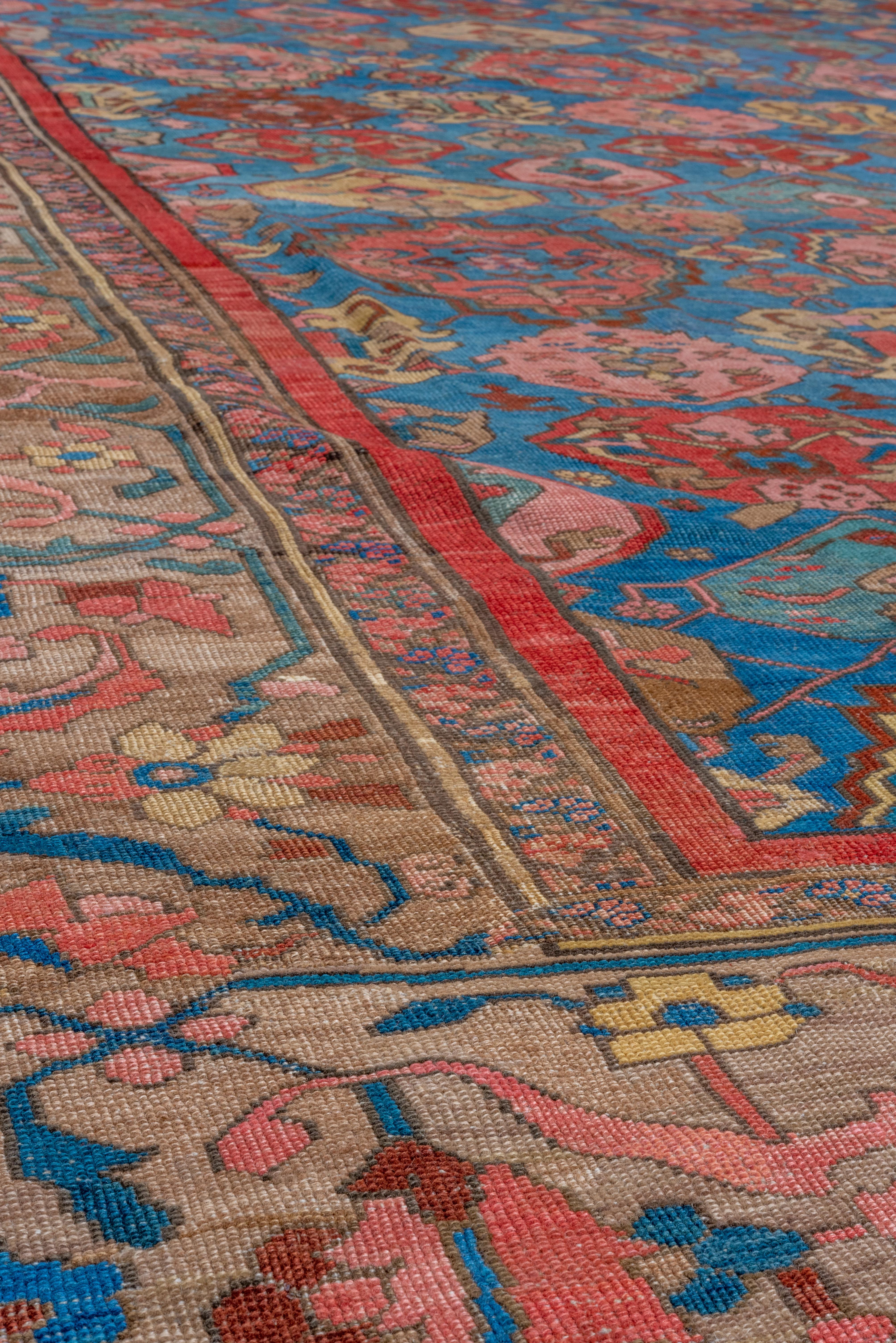 Heriz Serapi Outsanding Colorful Antique Persian Bakhshayesh Carpet, Late 19th Century For Sale