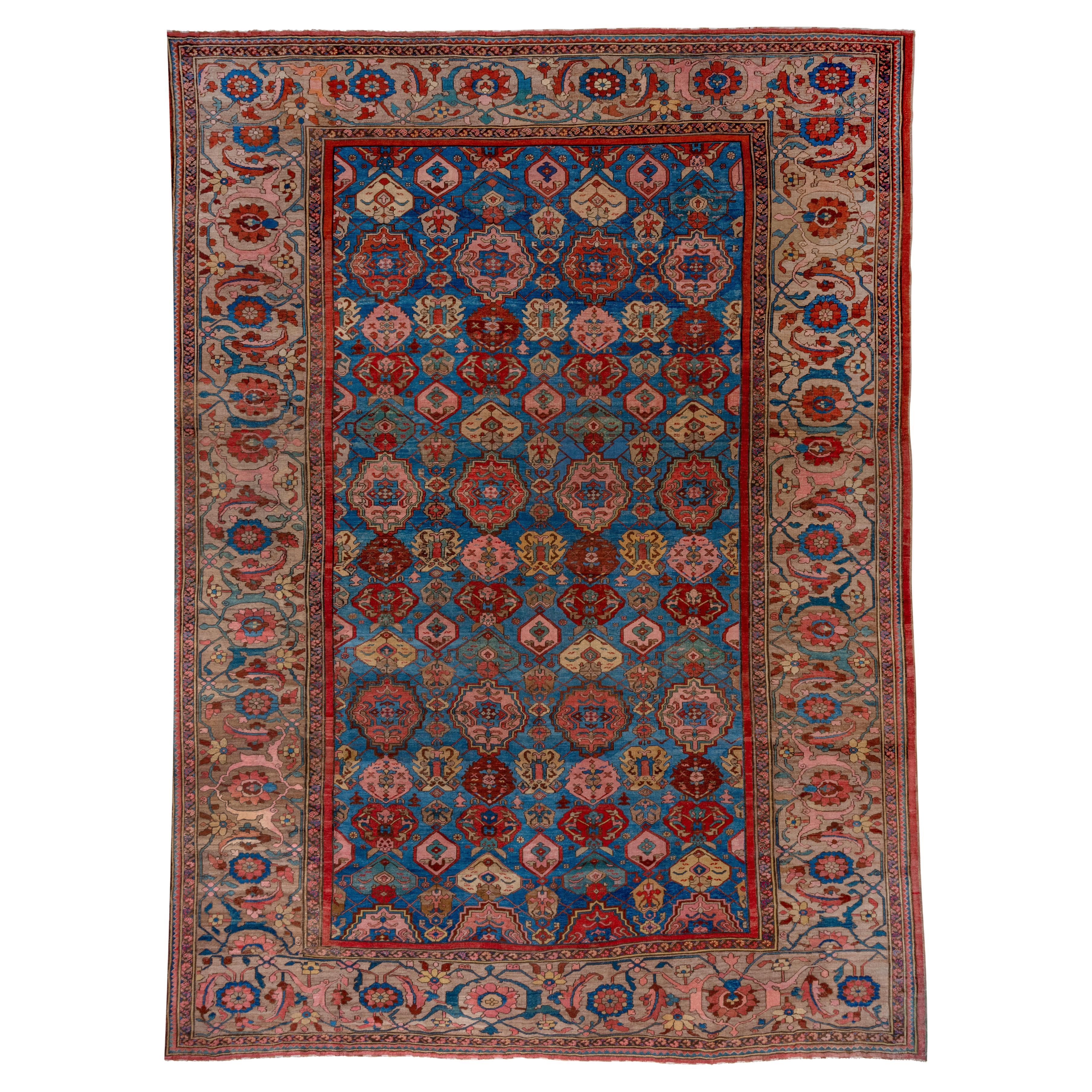 Outsanding Colorful Antique Persian Bakhshayesh Carpet, Late 19th Century