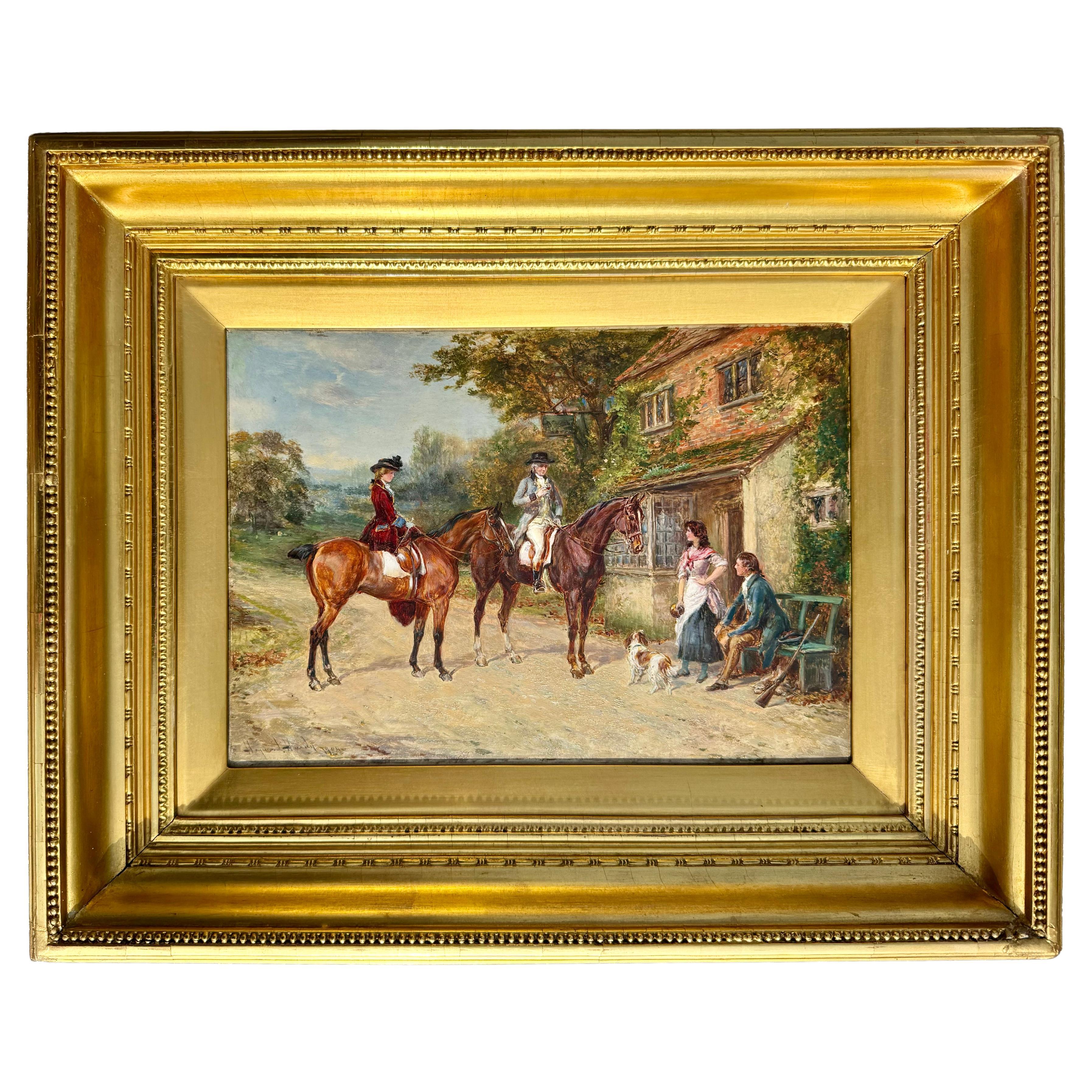 "Fuera de la posada" de Heywood Hardy en venta