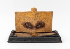 Outsider Art Gilt Painted Papier Mache Sculpture