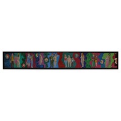 Peinture Outsider Art intitulée E-Z FRIEZE-E3 2008 RRD