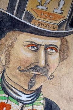 Outsider Portrait of Early Firefighter