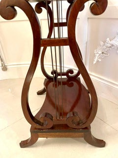 Outstanding Quality Antique Edwardian Inlaid Mahogany Reading Table
