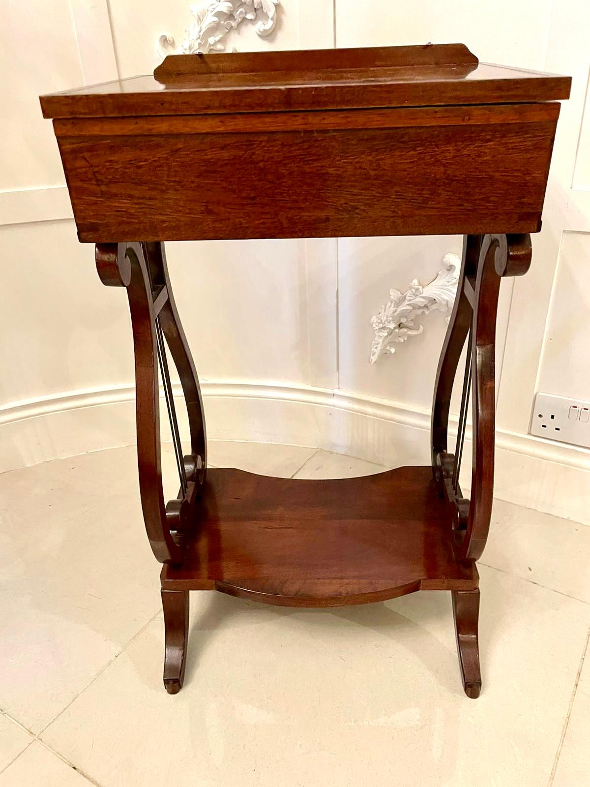 European Outstanding Quality Antique Edwardian Inlaid Mahogany Reading Table For Sale