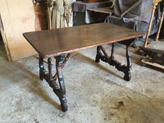 Outstanding 17th Century Italian Walnut Writing Table