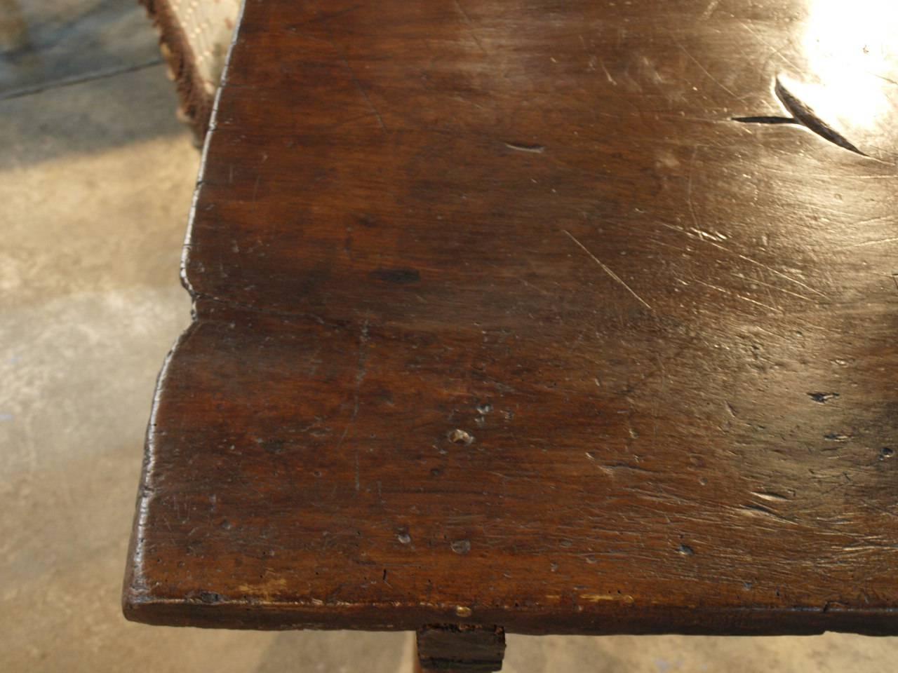 Outstanding 17th Century Italian Walnut Writing Table For Sale 3