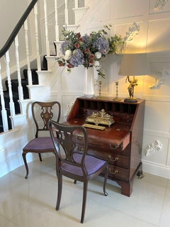 Outstanding 18th Century Quality George III Antique Mahogany Bureau
