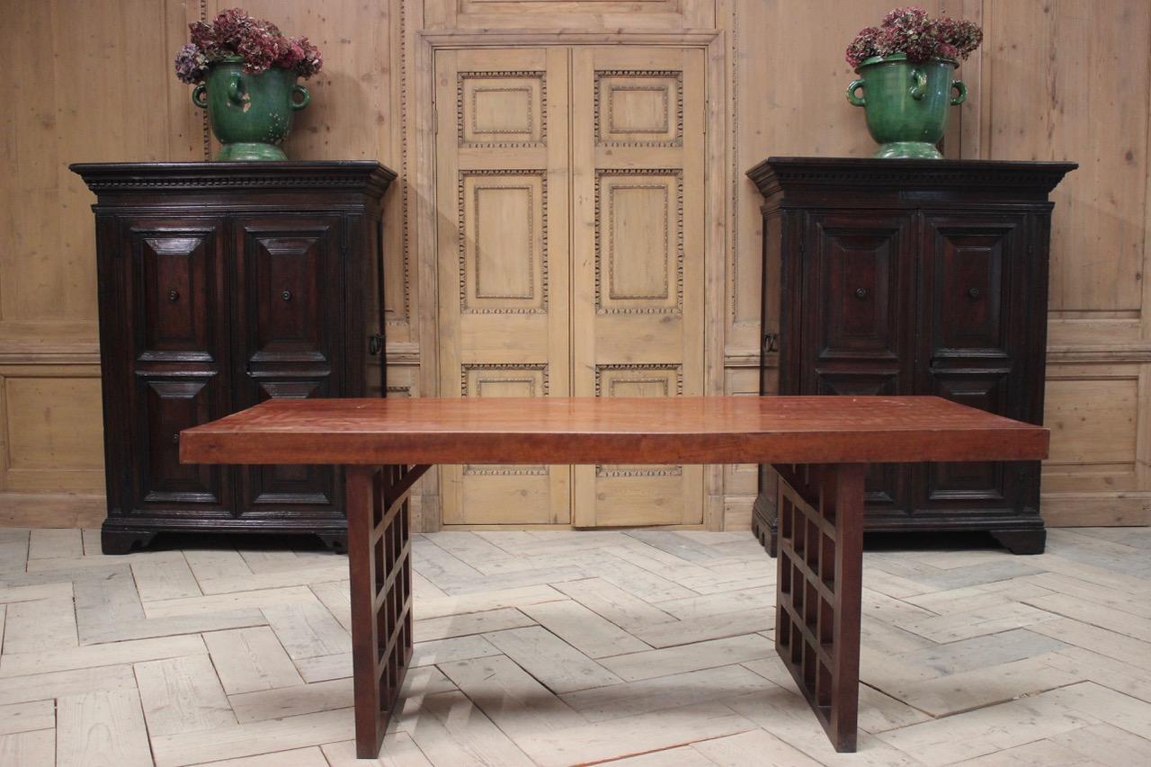 Outstanding 1930s Arts & Crafts Glasgow School Desk / Dining Table For Sale 1