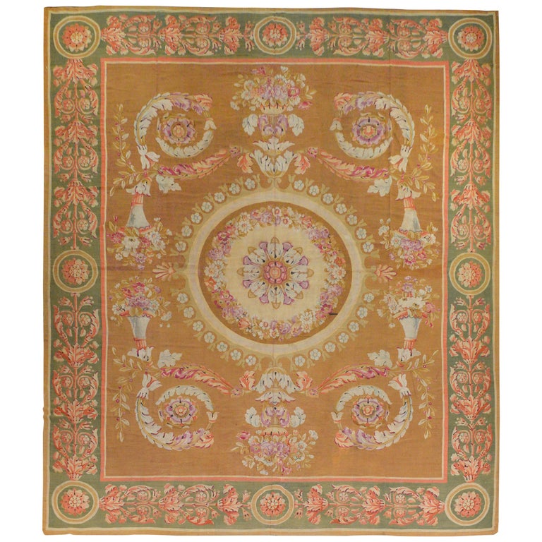Outstanding 19th Century French Aubusson Rug For Sale at 1stDibs
