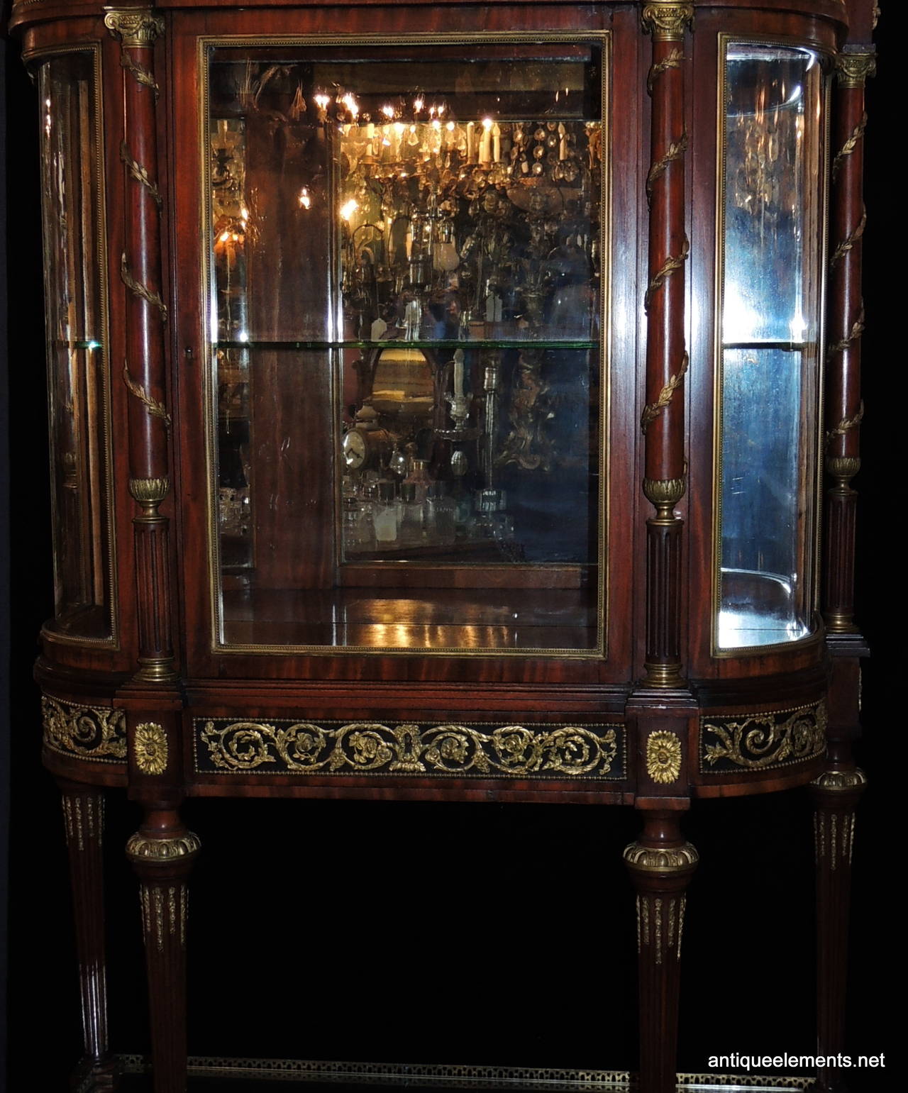 Late 19th Century Outstanding 19th Century French Rosewood Ormolu Bronze Mounting Vitrine Curio For Sale