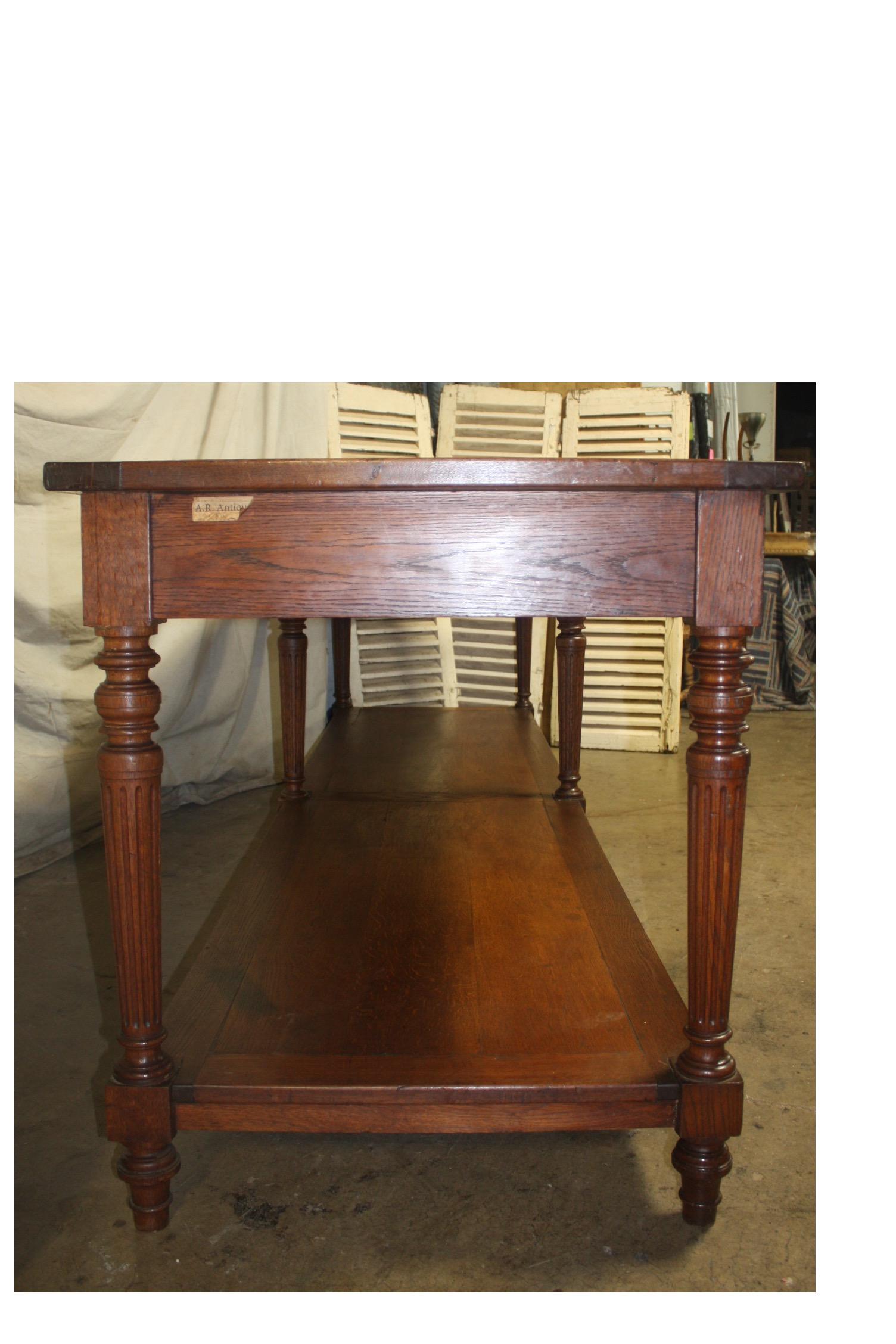Oak Outstanding 19th Century French Table 